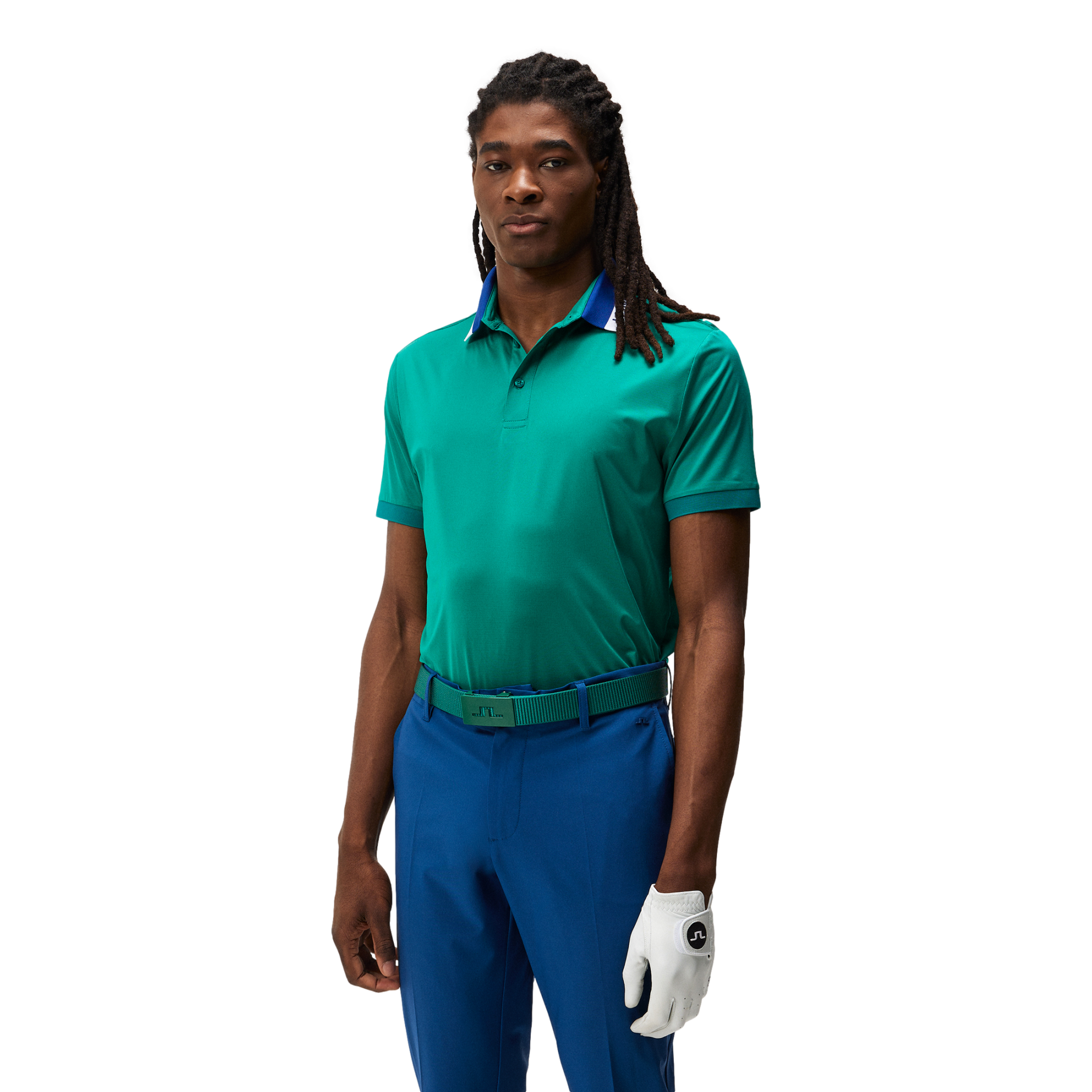 J Lindeberg Ben Regular Fit Proud Peacock Polo Tipped | PGA TOUR