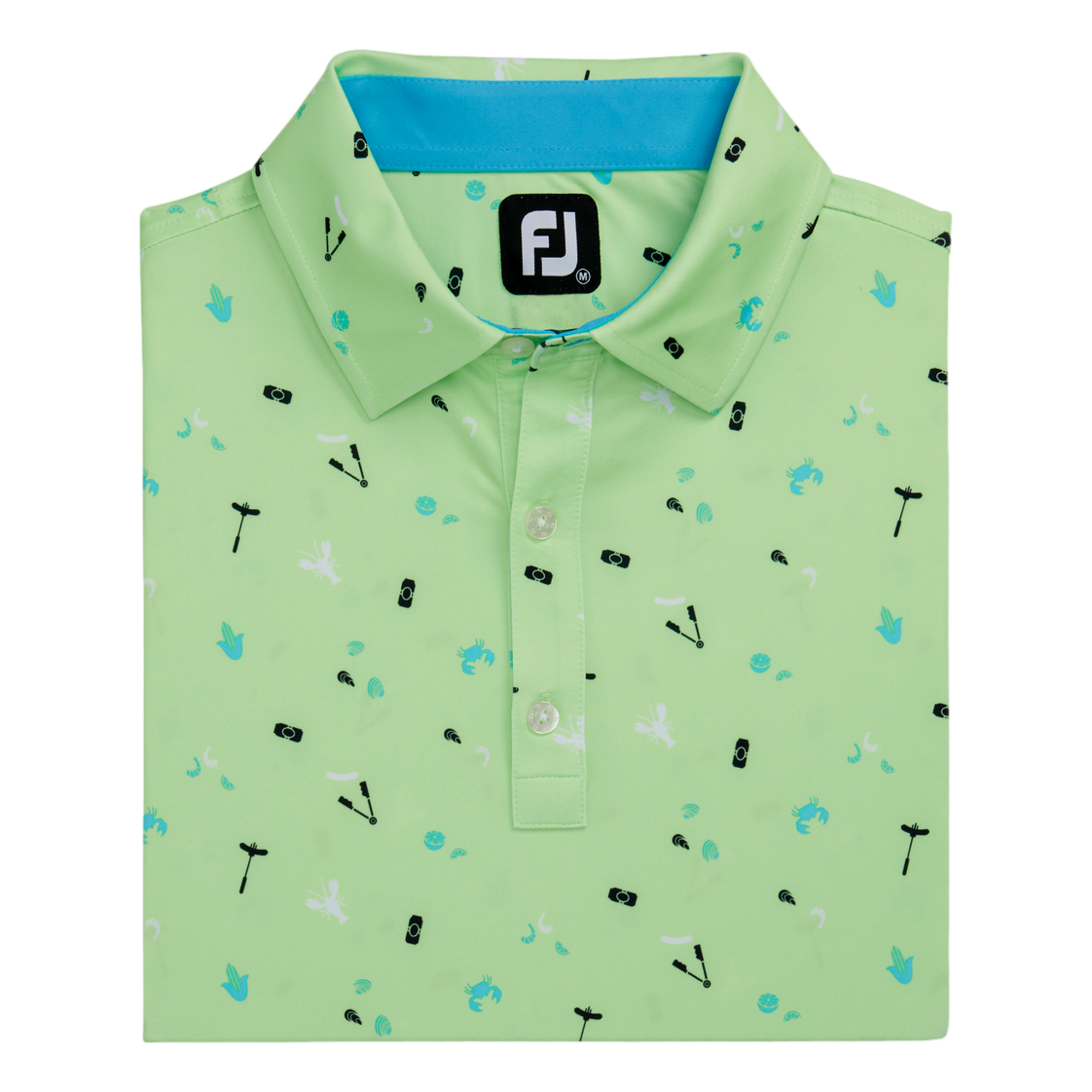 FootJoy Clam Bake Print Lisle Self Collar | PGA TOUR Superstore