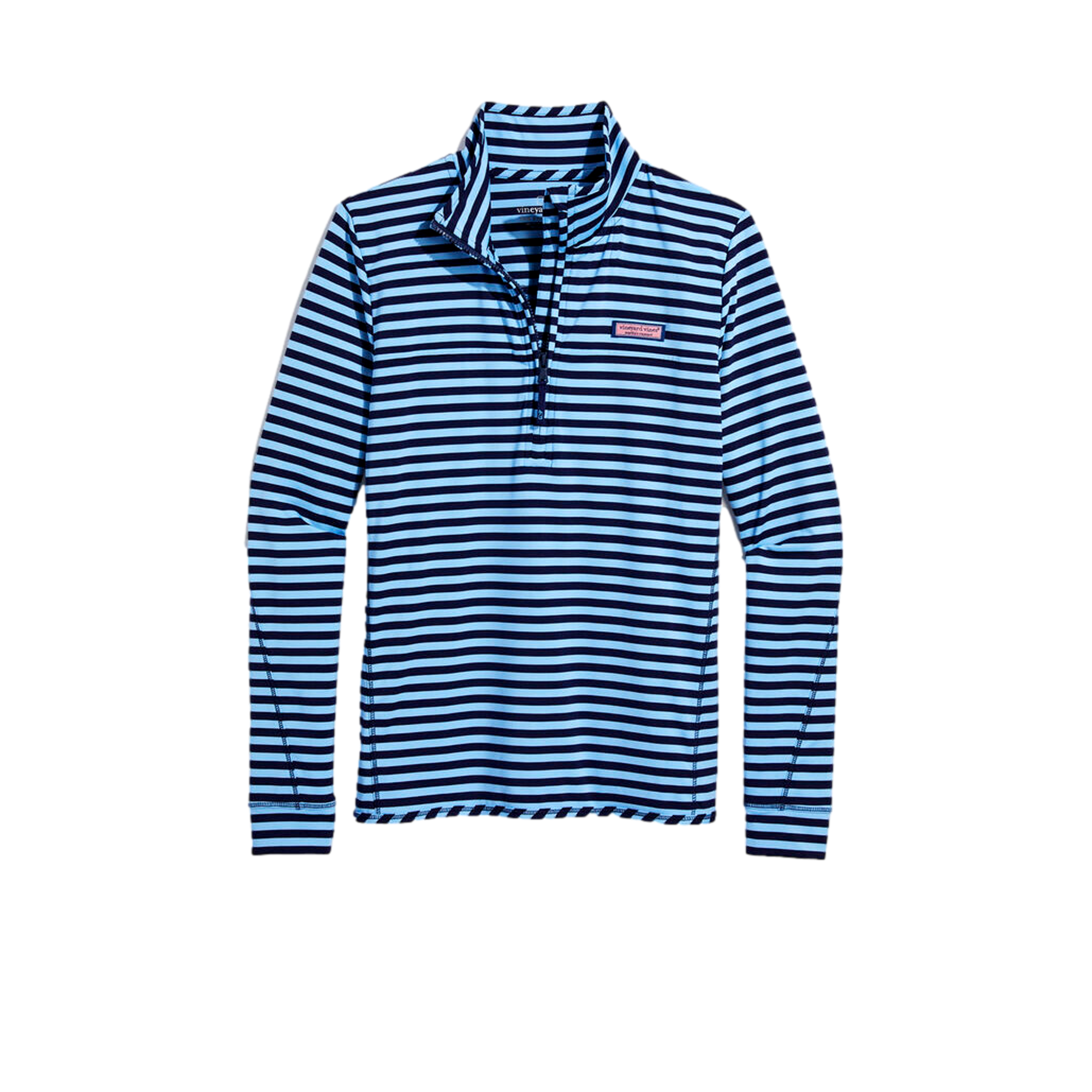 Vineyard Vines Sankaty Shep Stripe Quarter Zip Pull Over | PGA