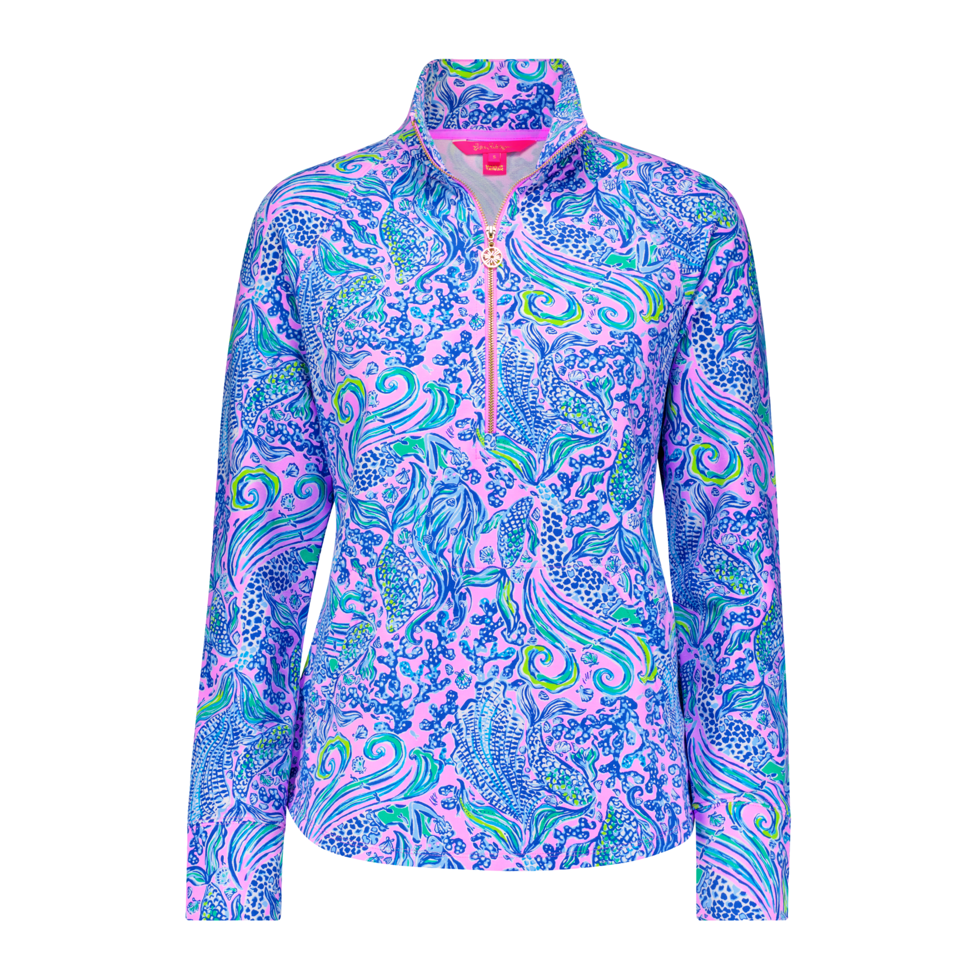 Lilly Pulitzer Skipper We Mermaid It Quarter Zip Pull Over | PGA