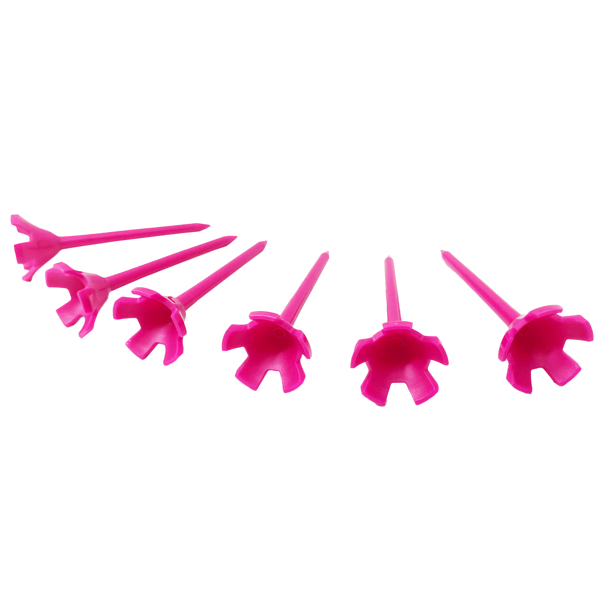 Hi-Ball Golf Tees 3-1/4" Solid Pink 6-Pack