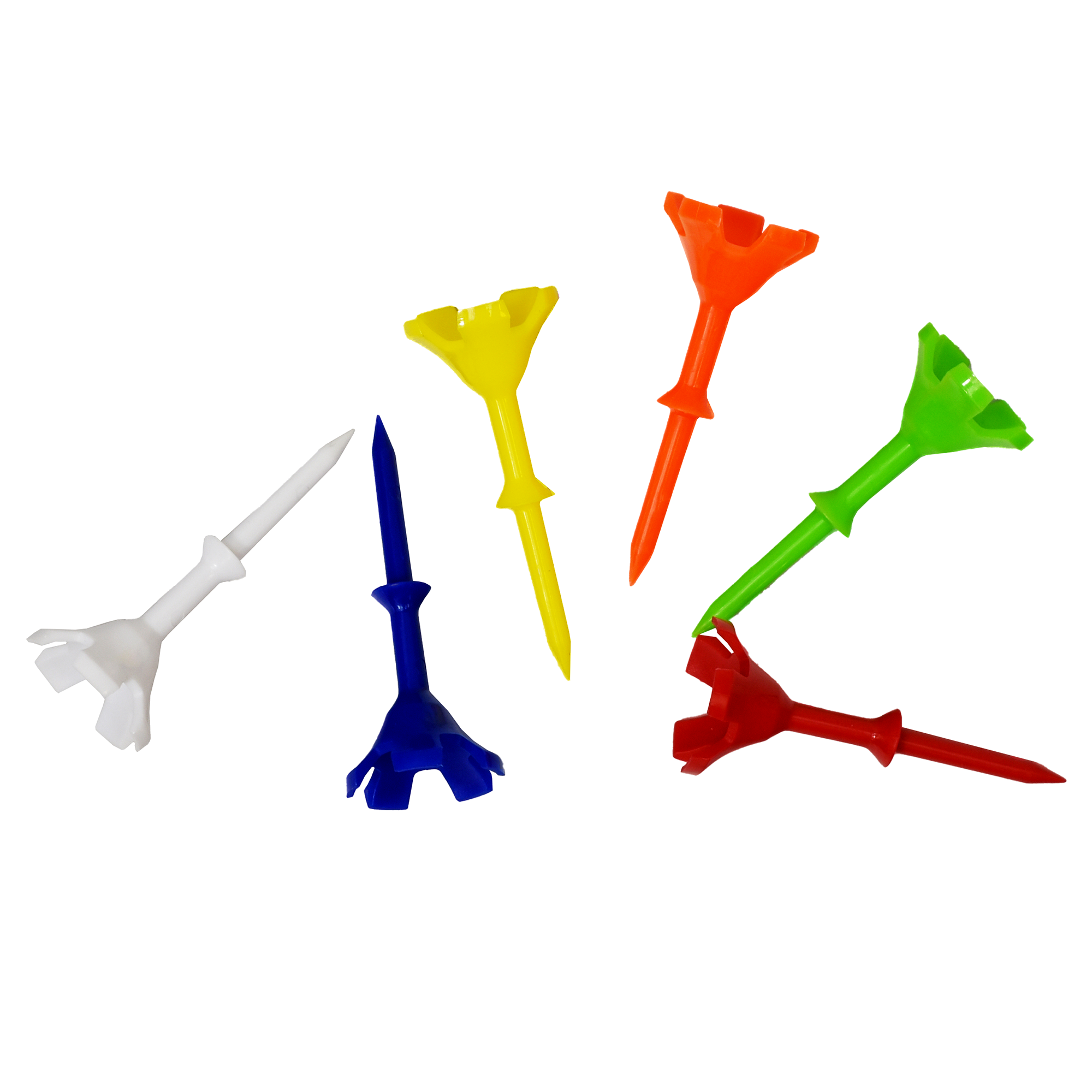 Hi-Ball Golf Tees 2-3/4" Solid Step 6-Pack