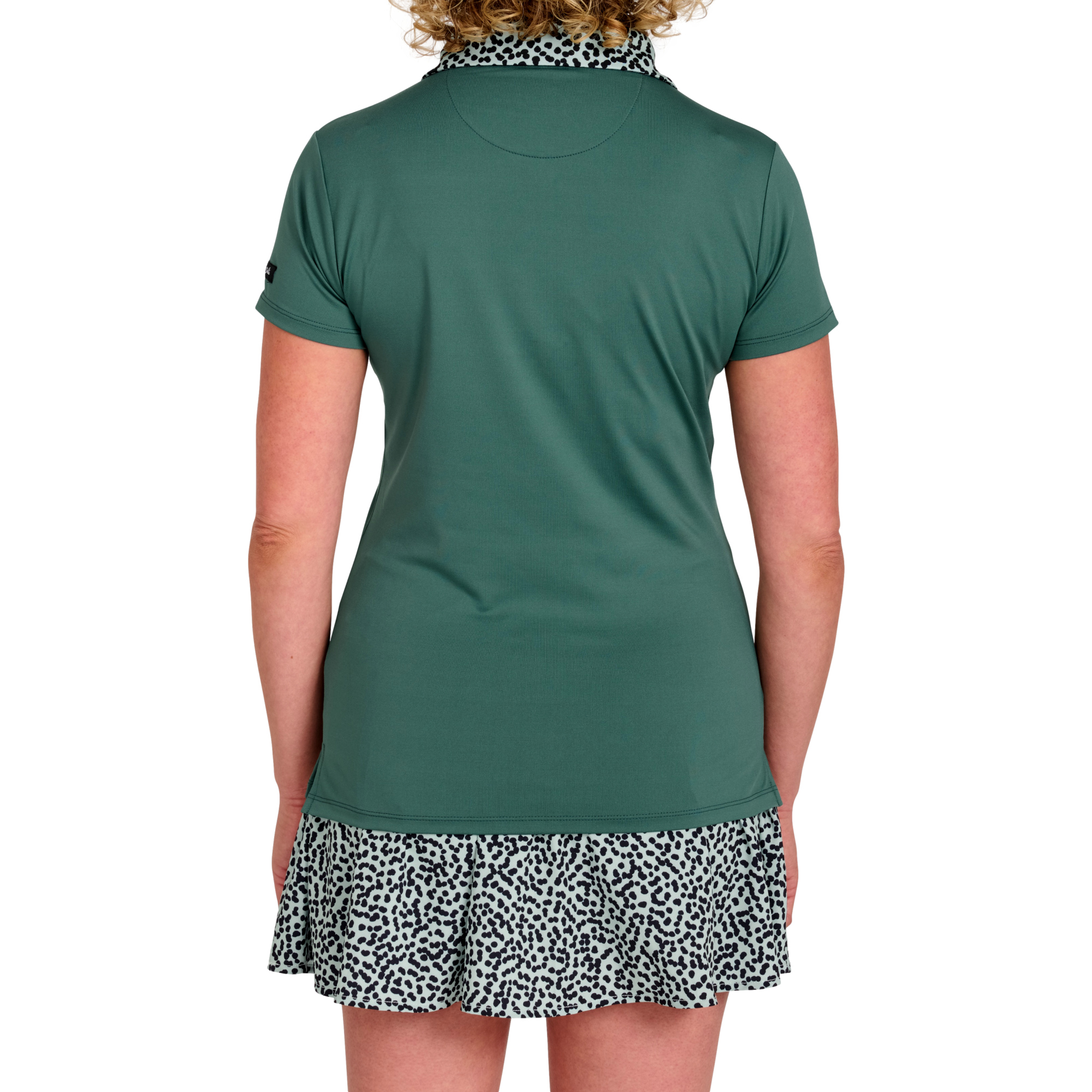 Mint Chip Placket Short Sleeve Polo Shirt