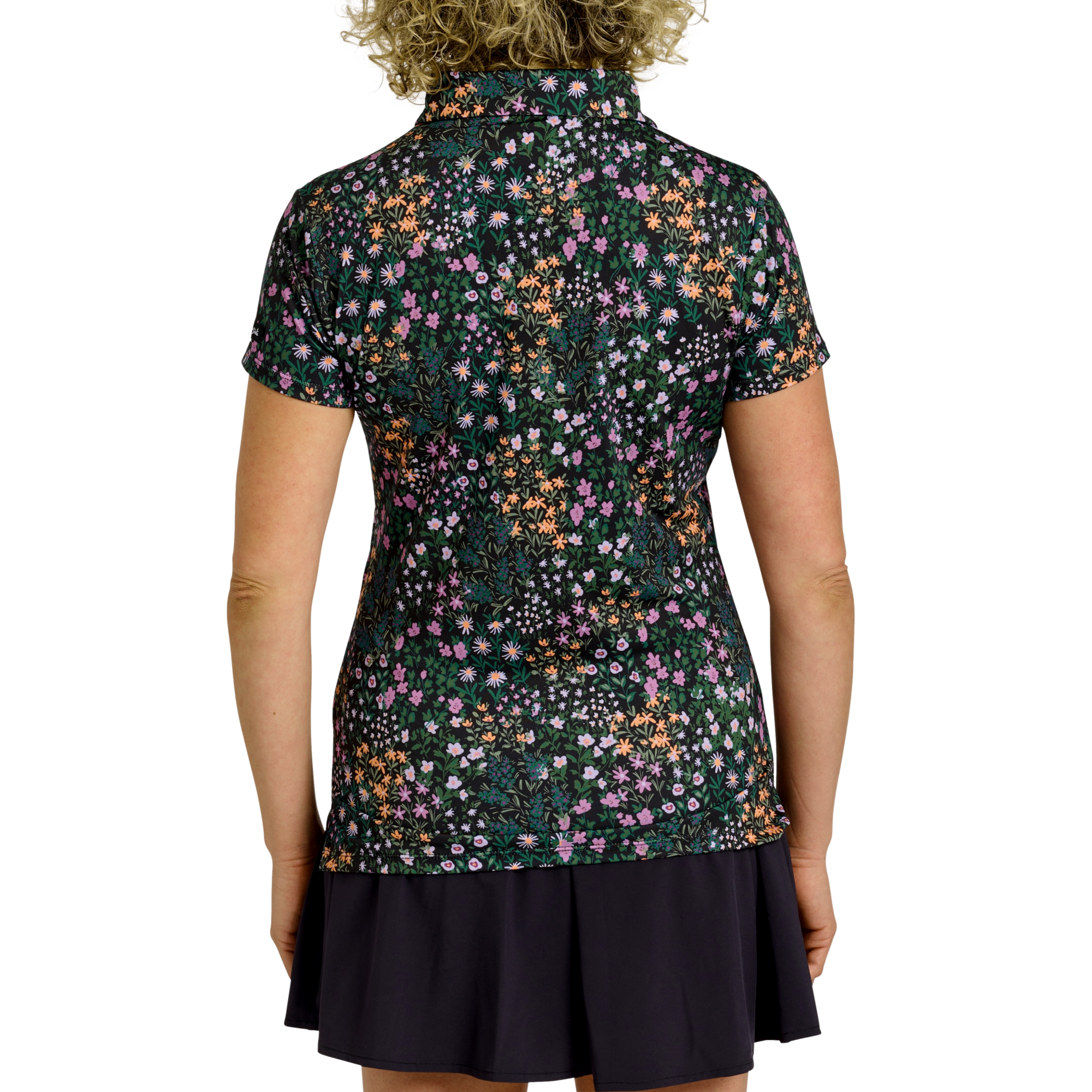 Superbloom Women's Short Sleeve Golf Polo Shirt