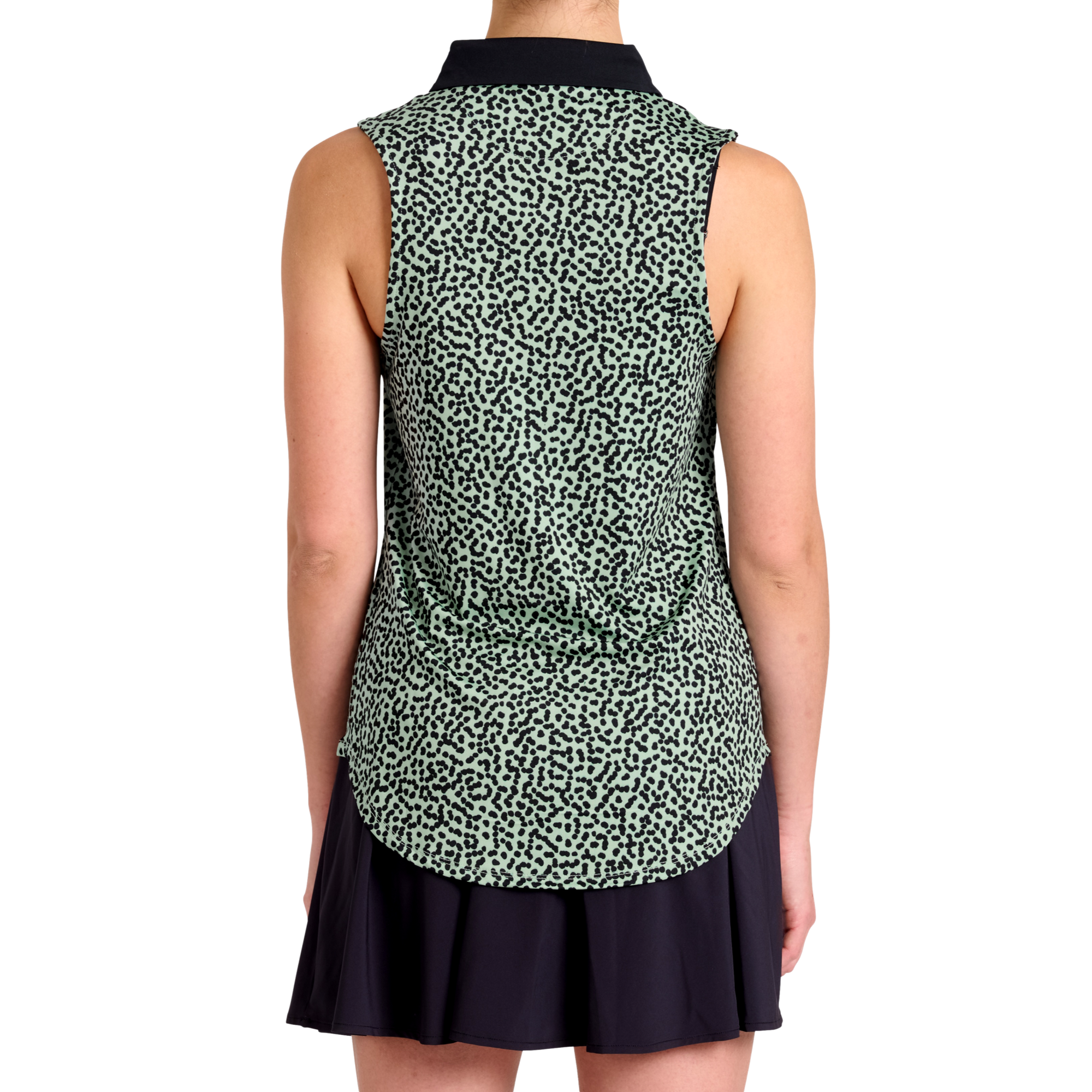 Mint Chip Sleeveless Polo Shirt
