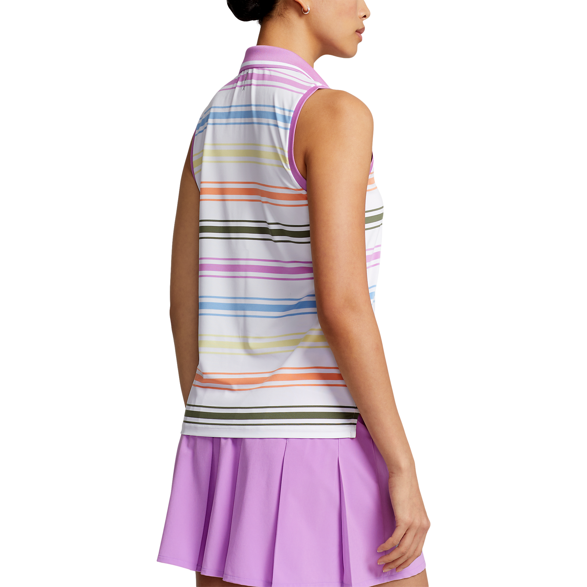 Airflow Stripe Sleeveless Polo