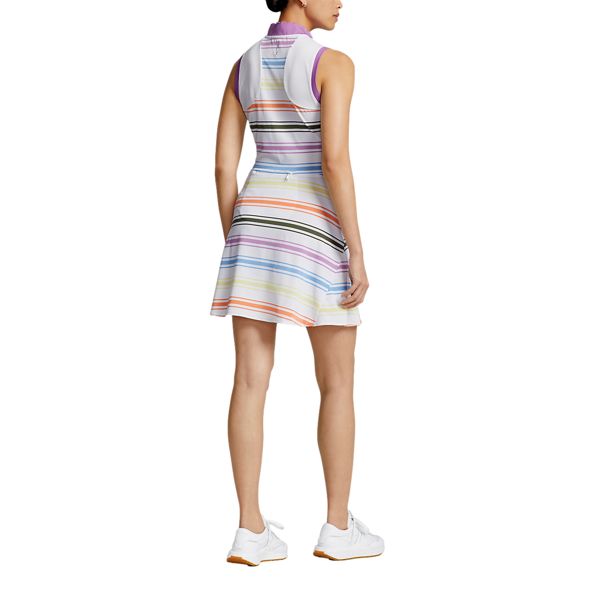 slim fit dress slacks Green Multi Stripe Mini Dress - All Dresses