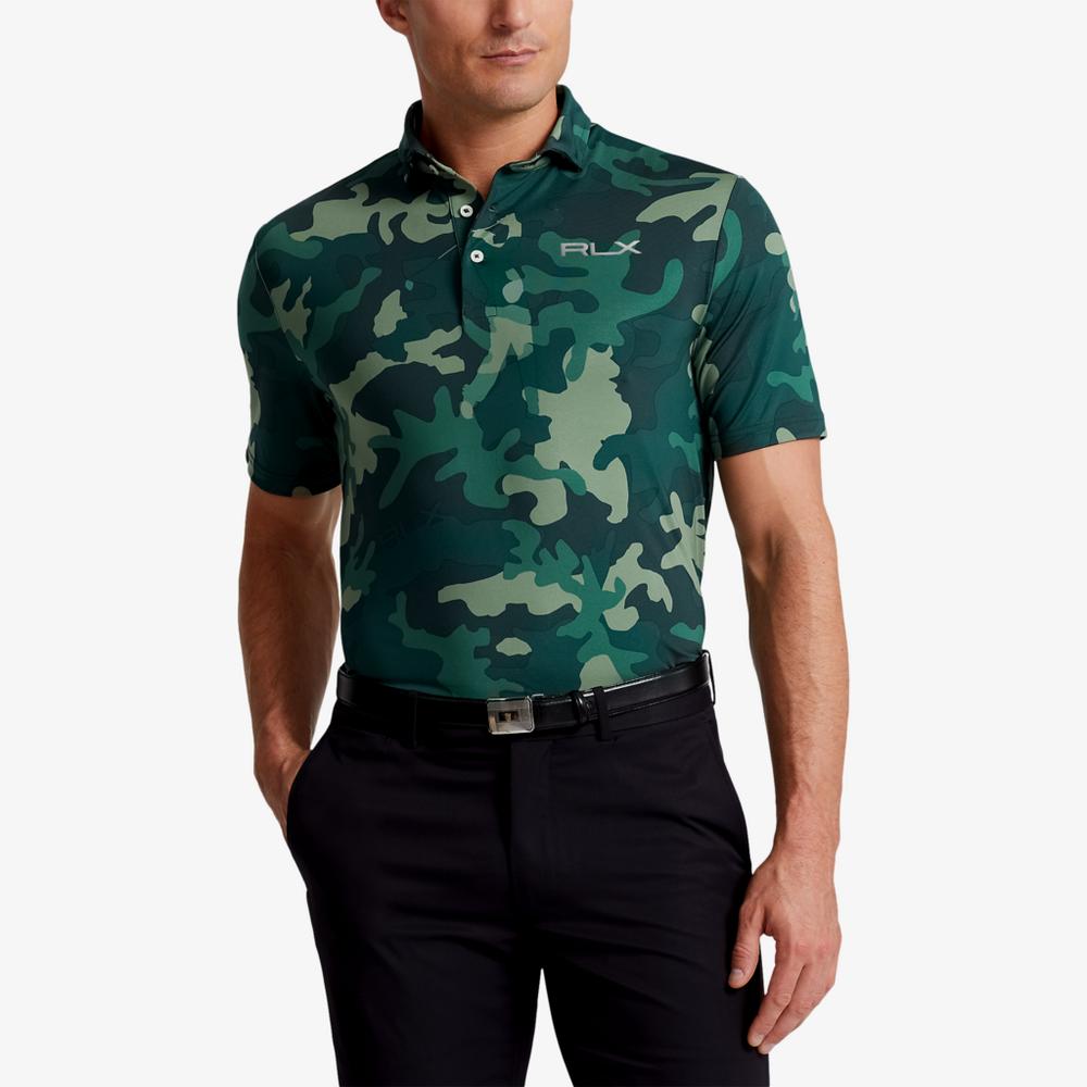 Classic Fit Performance Golf-Camo Polo