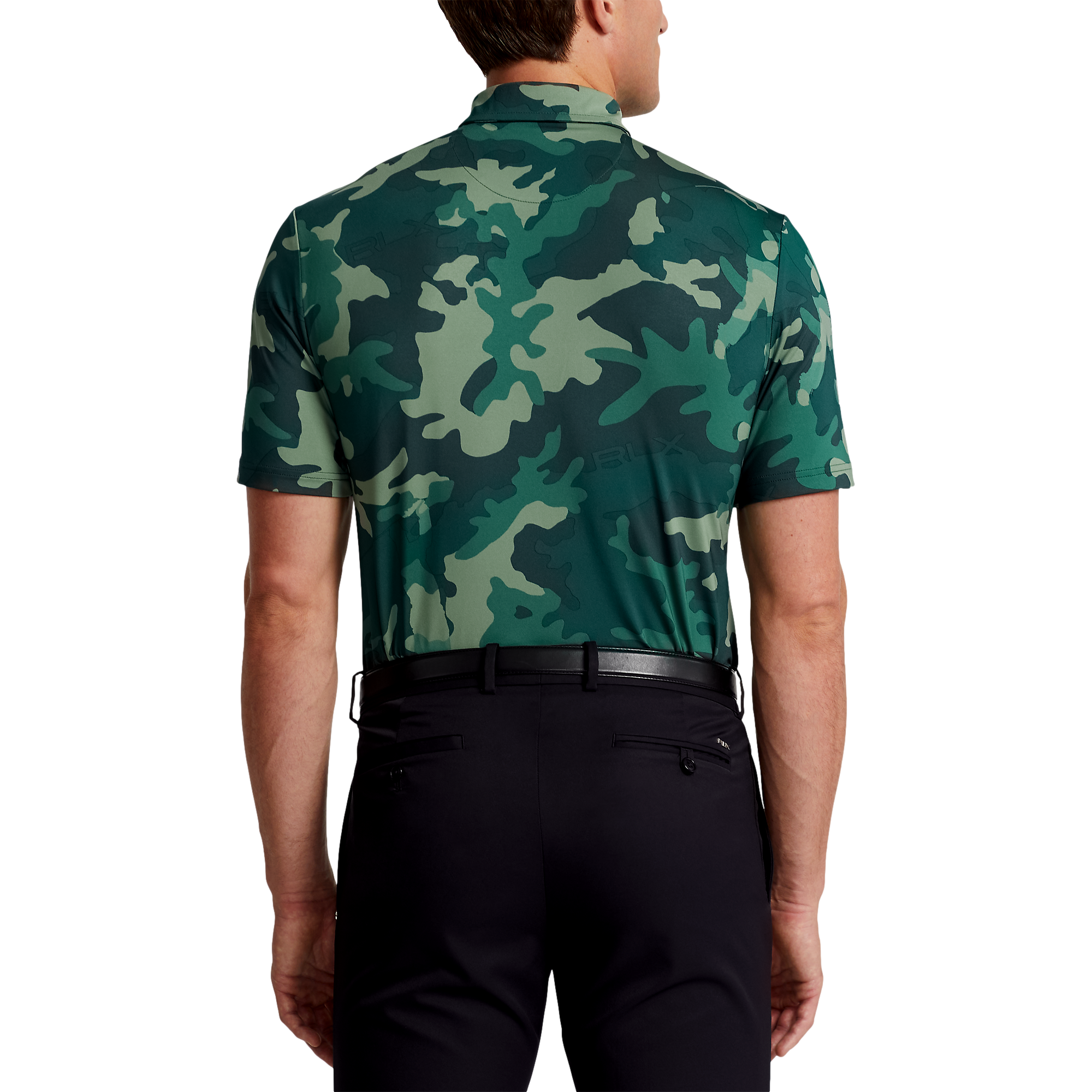 Classic Fit Performance Golf-Camo Polo