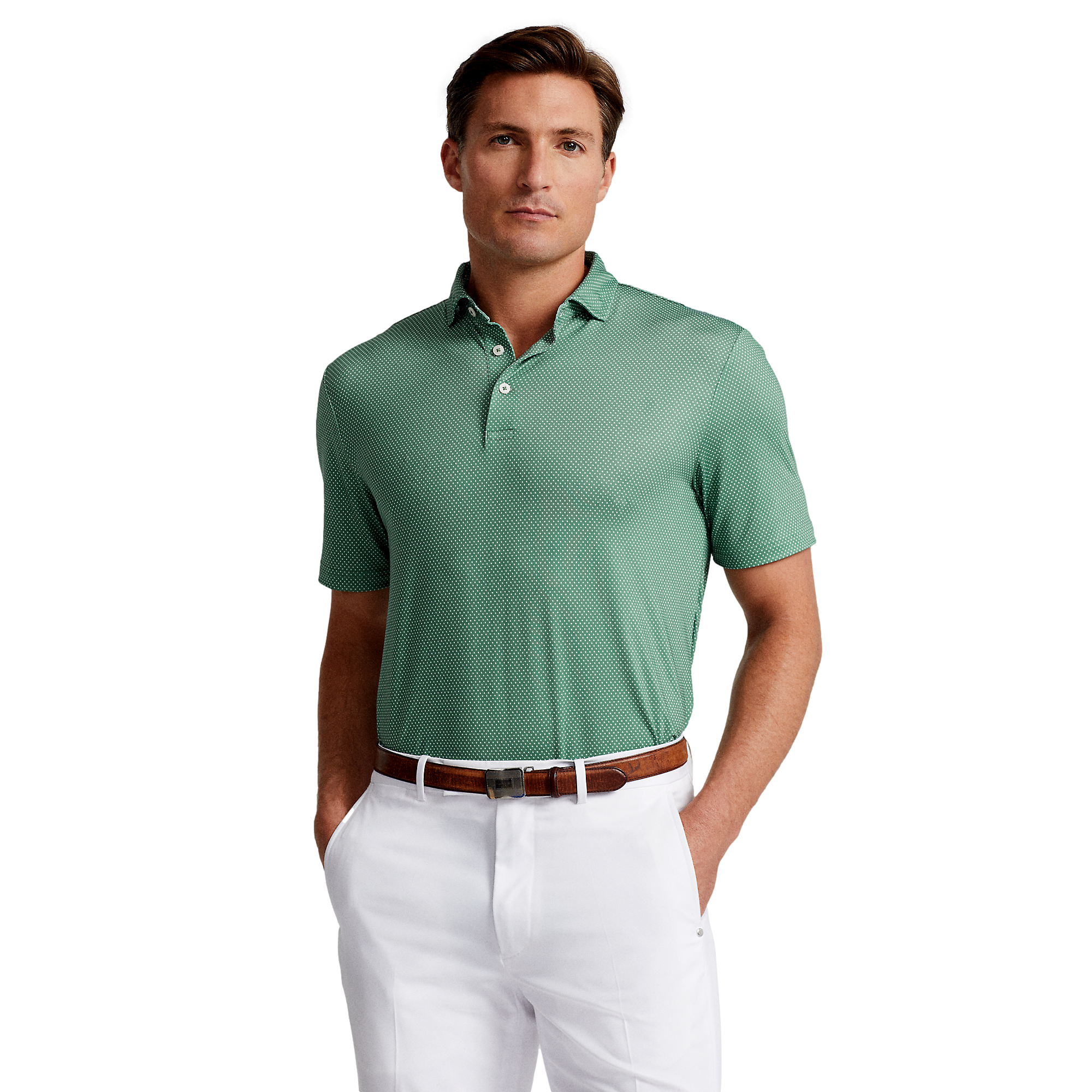 Polo Ralph Lauren Classic Fit Leather-Pony Mesh Short Sleeve