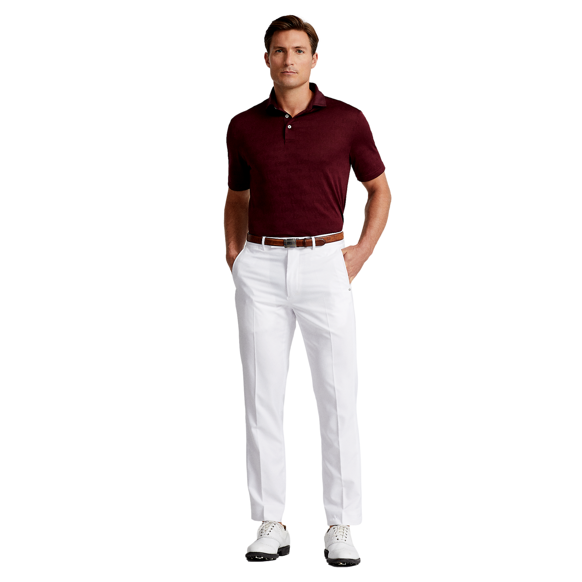 RLX Classic Fit Automobile Jacquard Men's Short Sleeve Golf Polo Shirt