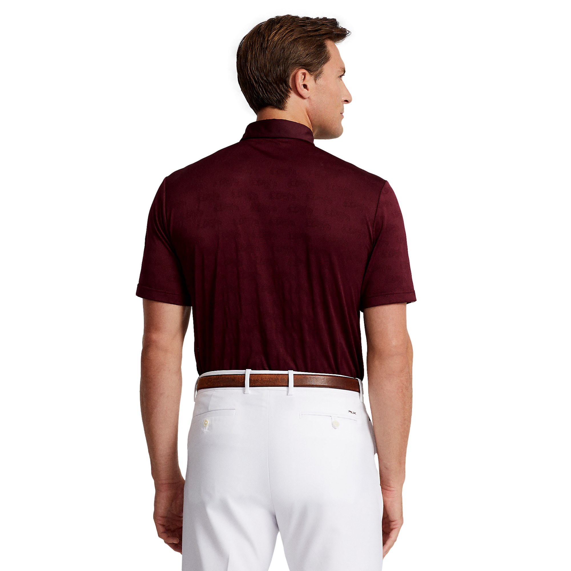RLX Classic Fit Automobile Jacquard Men's Short Sleeve Golf Polo Shirt