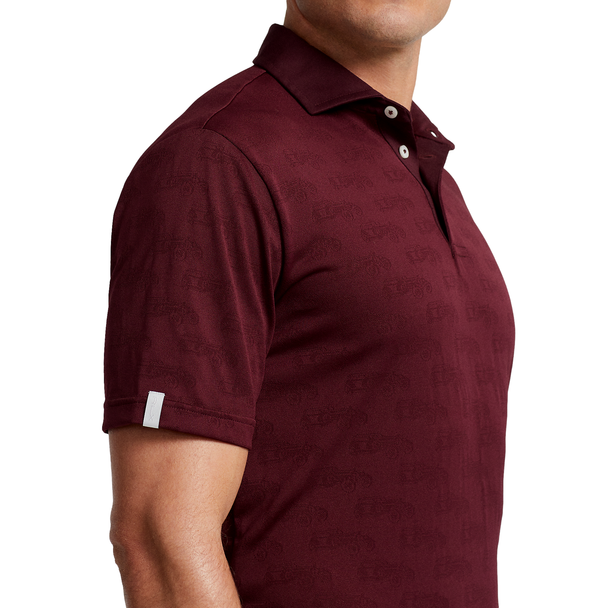 RLX Classic Fit Automobile Jacquard Men's Short Sleeve Golf Polo Shirt