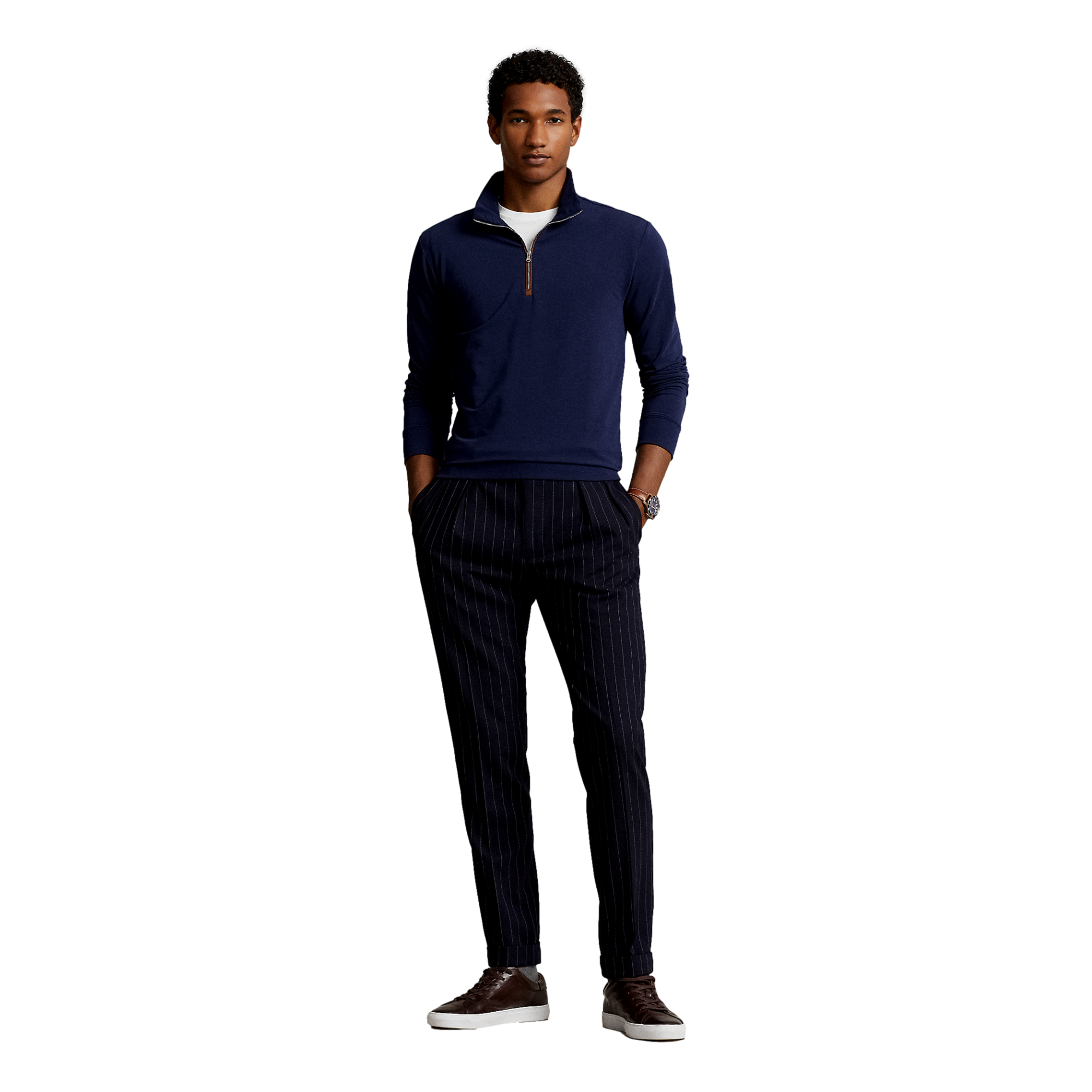 Terry Quarter-Zip Pullover