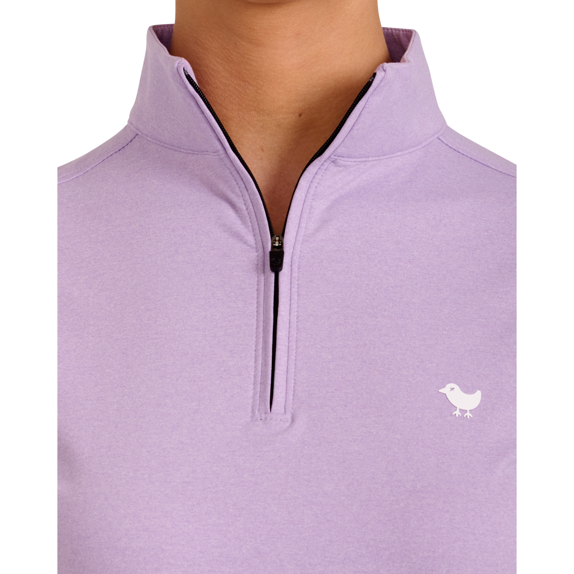 Purple Rose Heather Quarter Zip Pull Over