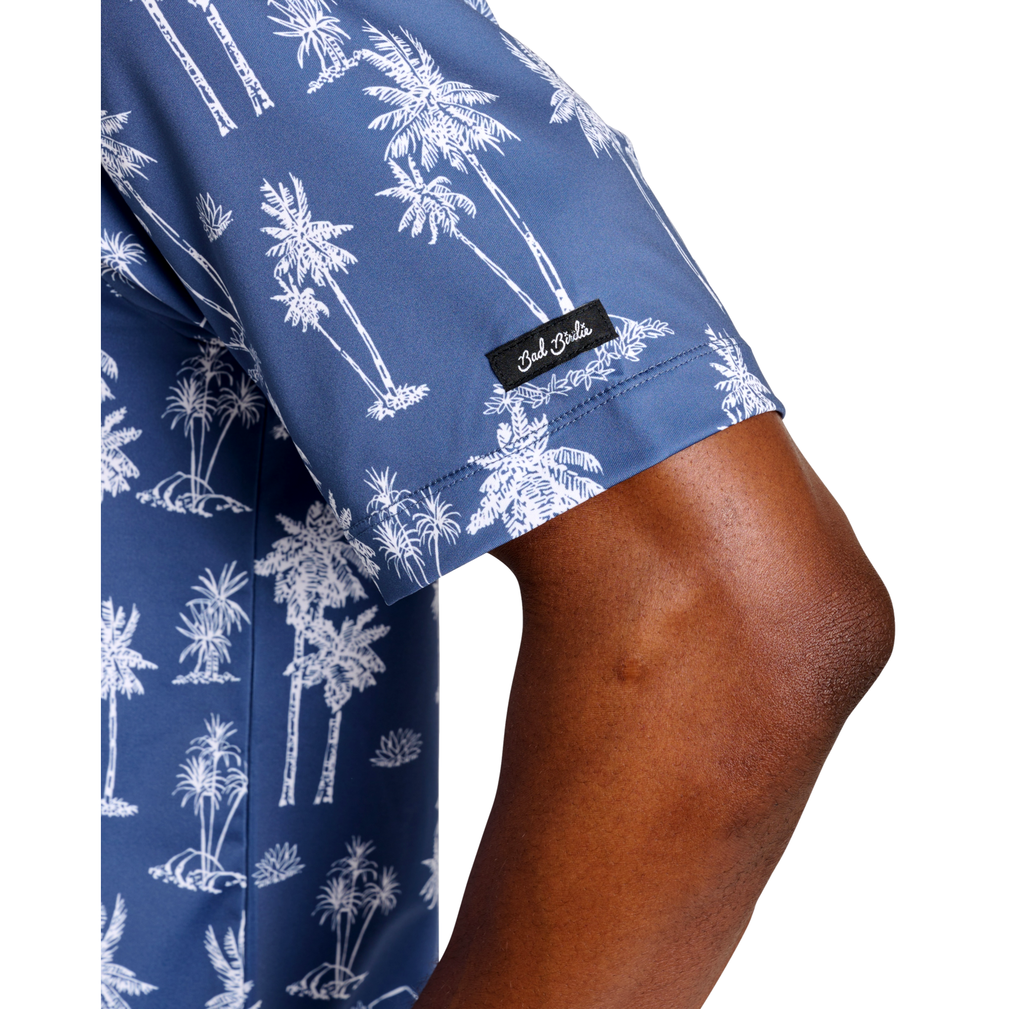 Thermal Print Men's Short Sleeve Golf Polo Shirt