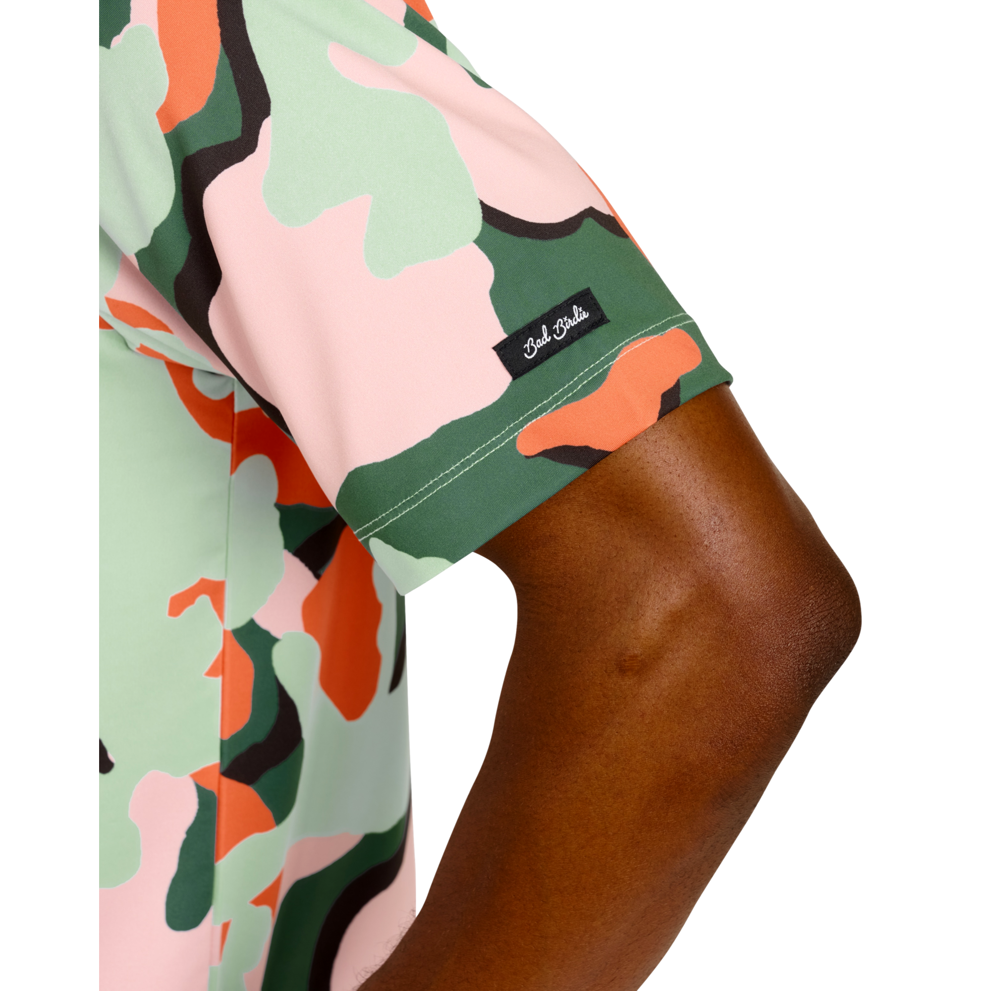 Powel Camo Men's Short Sleeve Golf Polo Shirt