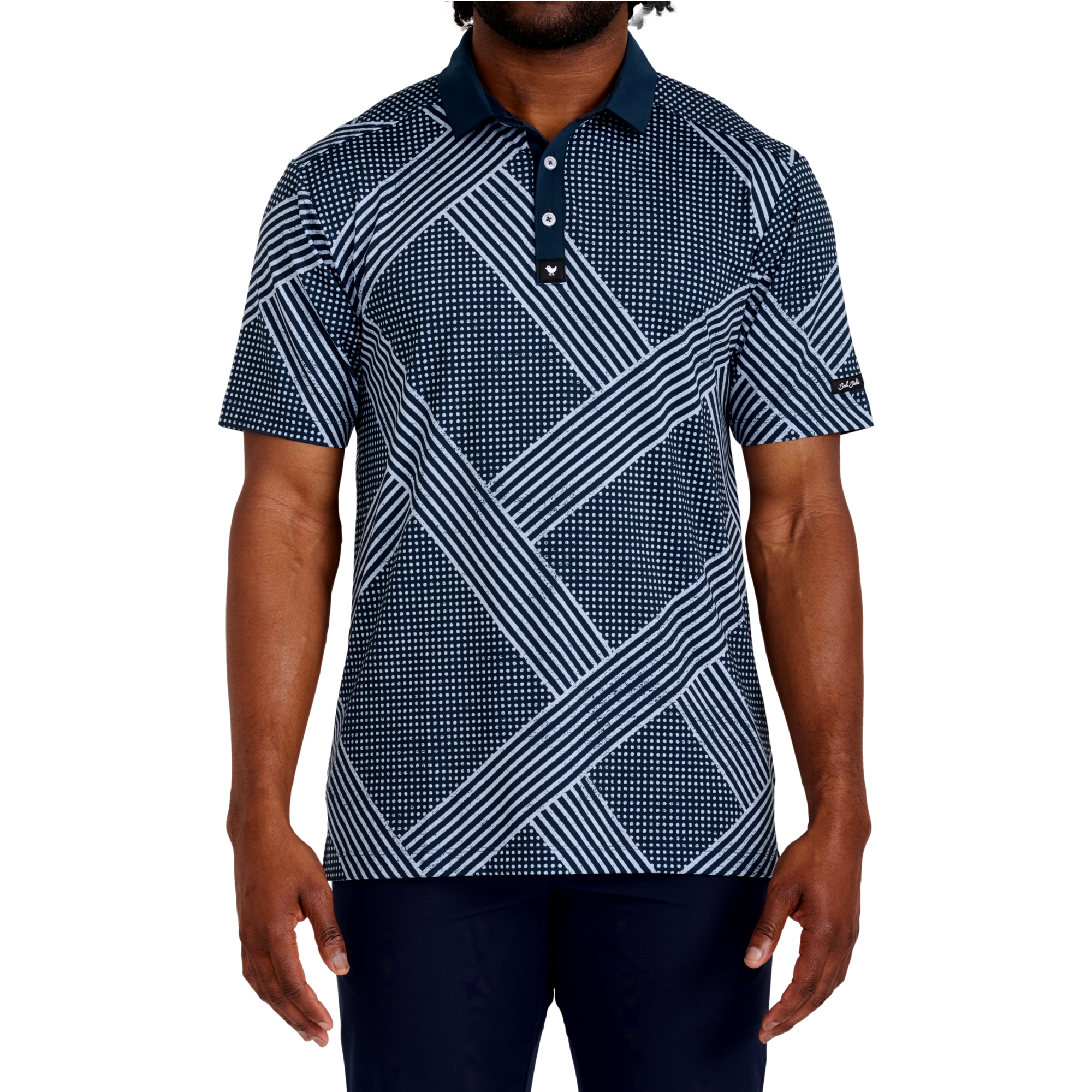 Retro Boomin Men's Short Sleeve Golf Polo Shirt