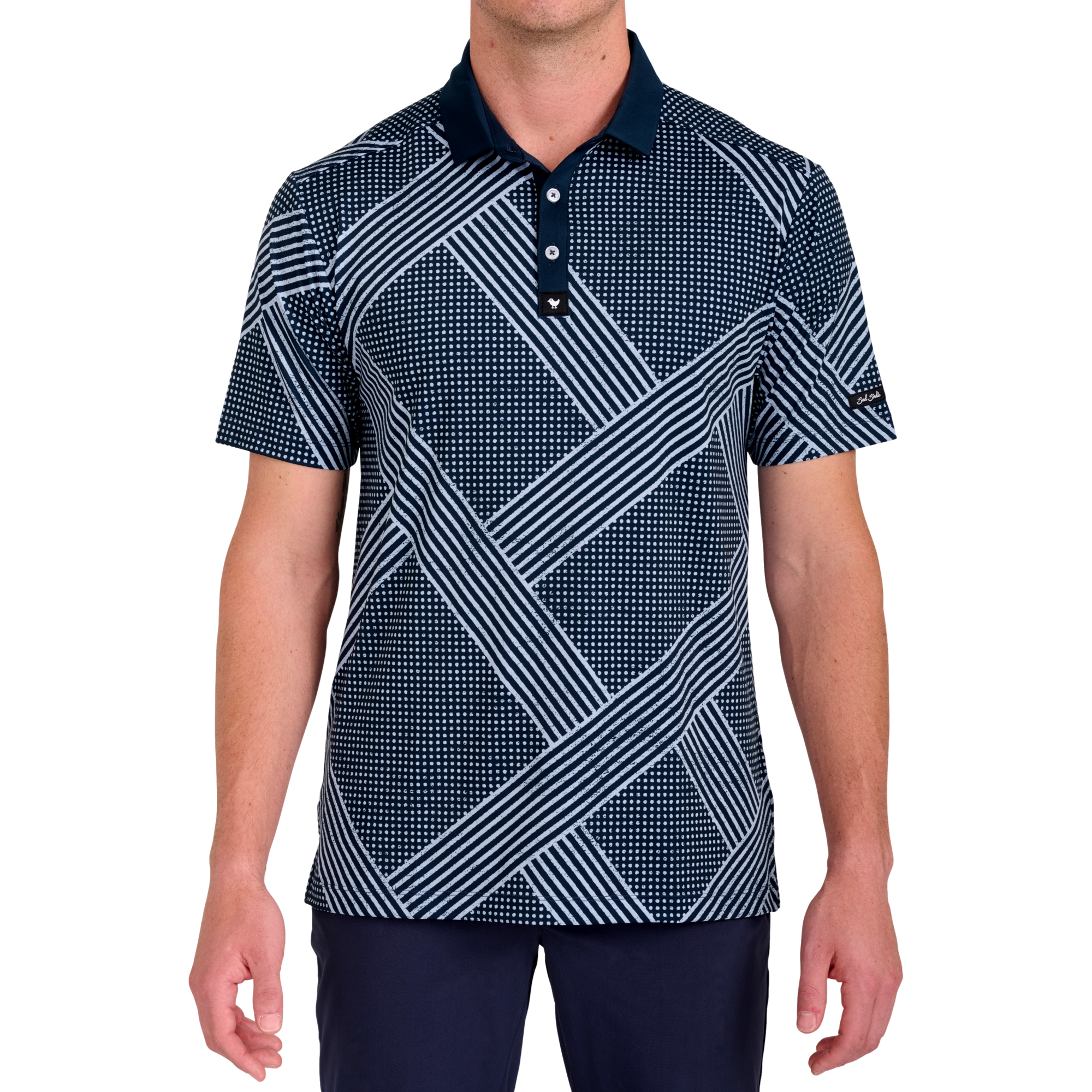 Retro Boomin Men's Short Sleeve Golf Polo Shirt