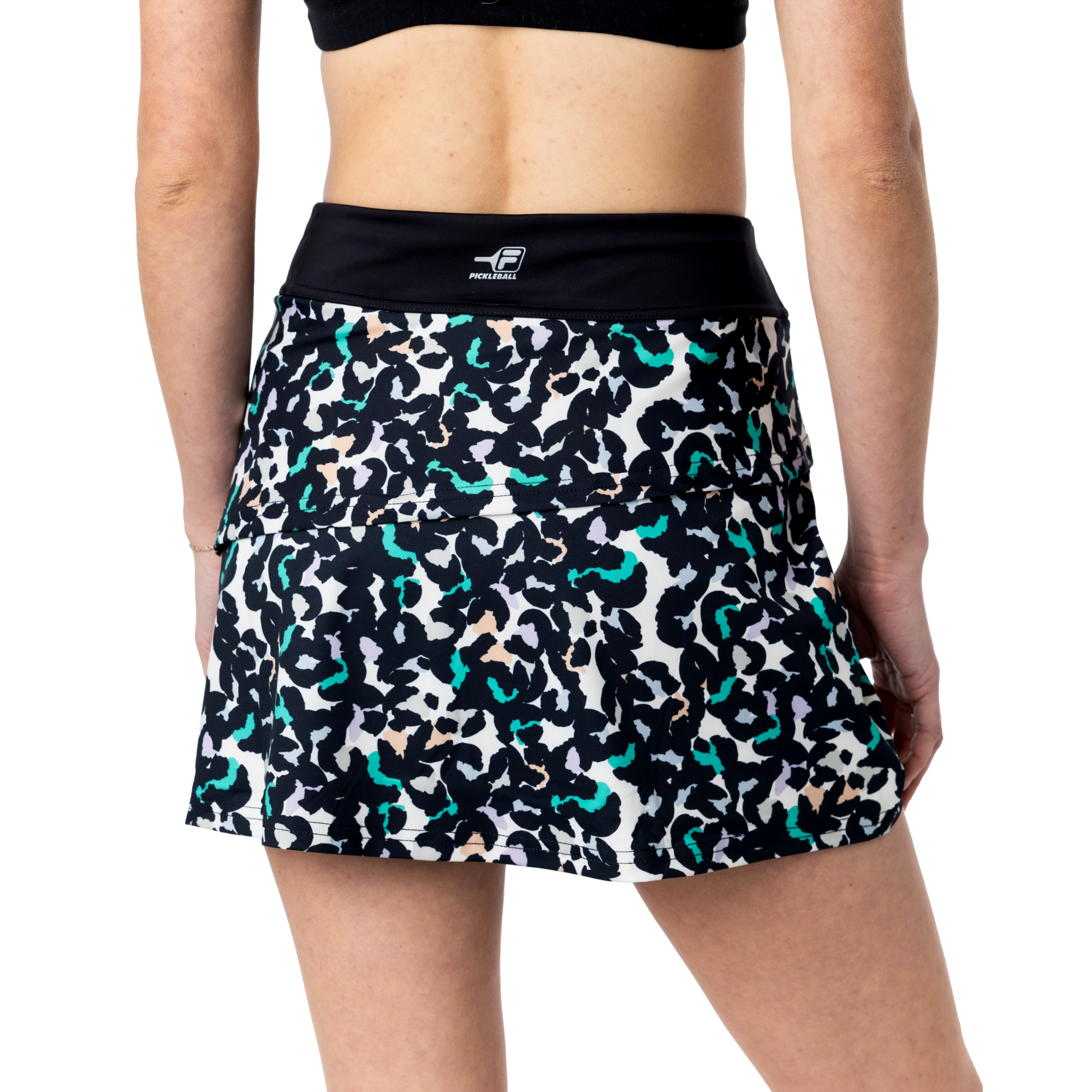 Leopard Print Tiered 13.5" Tennis Skort