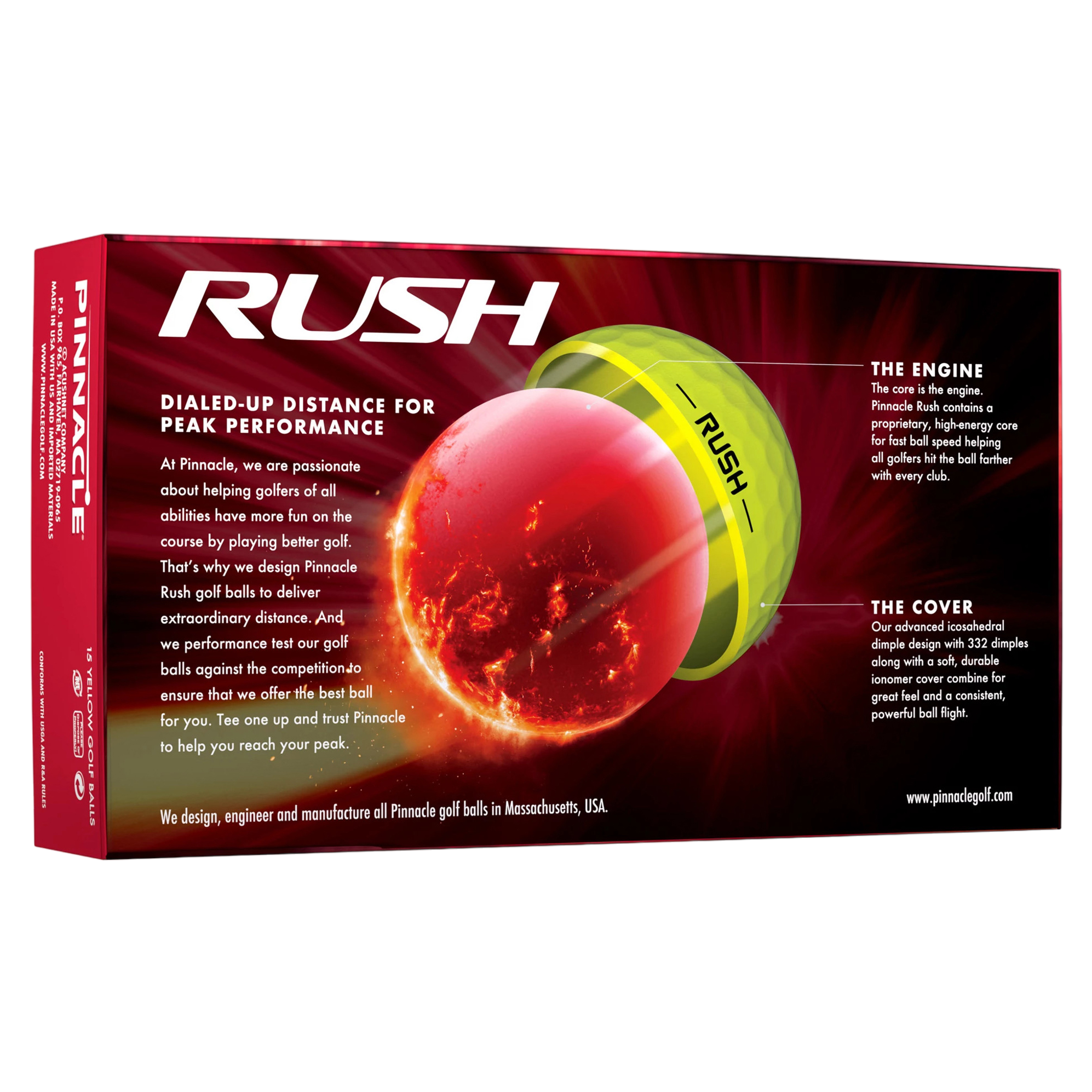 Pinnacle Rush 2023 Golf Balls 15 Pack