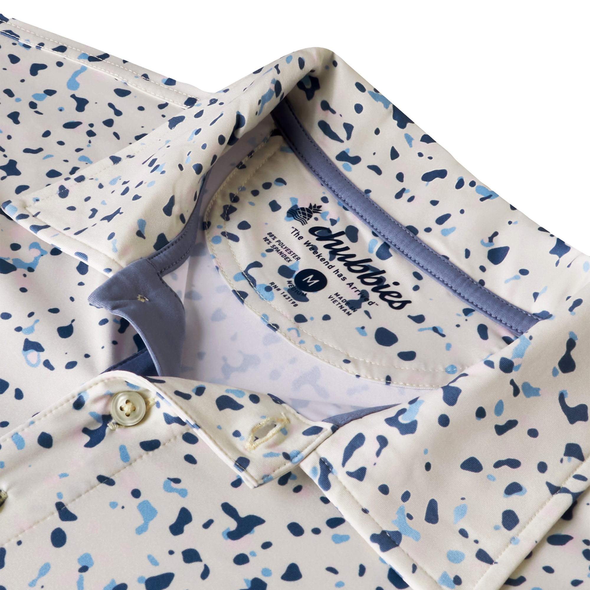 The Terrazzo Men's Short Sleeve Golf Polo Shirt