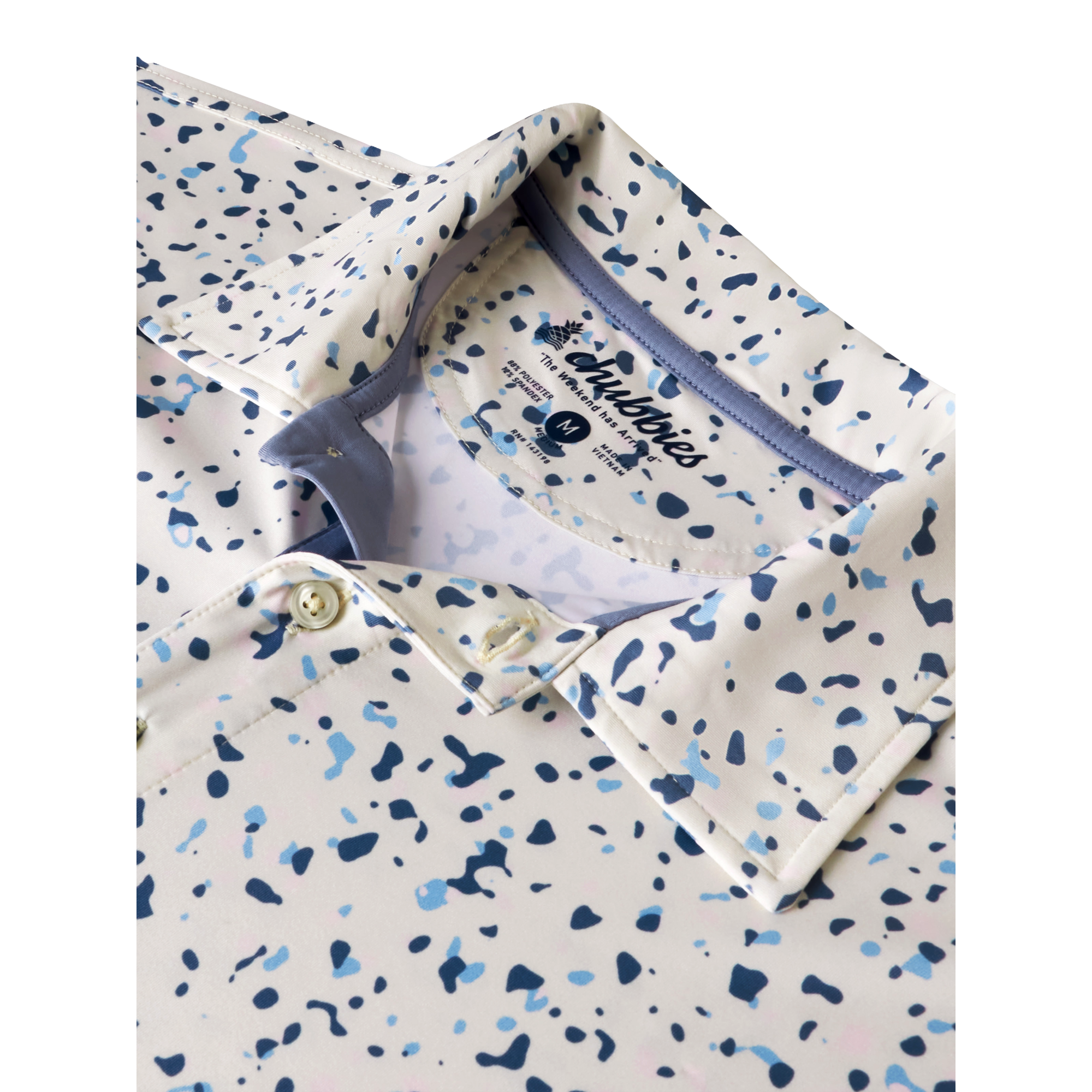 The Terrazzo Men's Short Sleeve Golf Polo Shirt