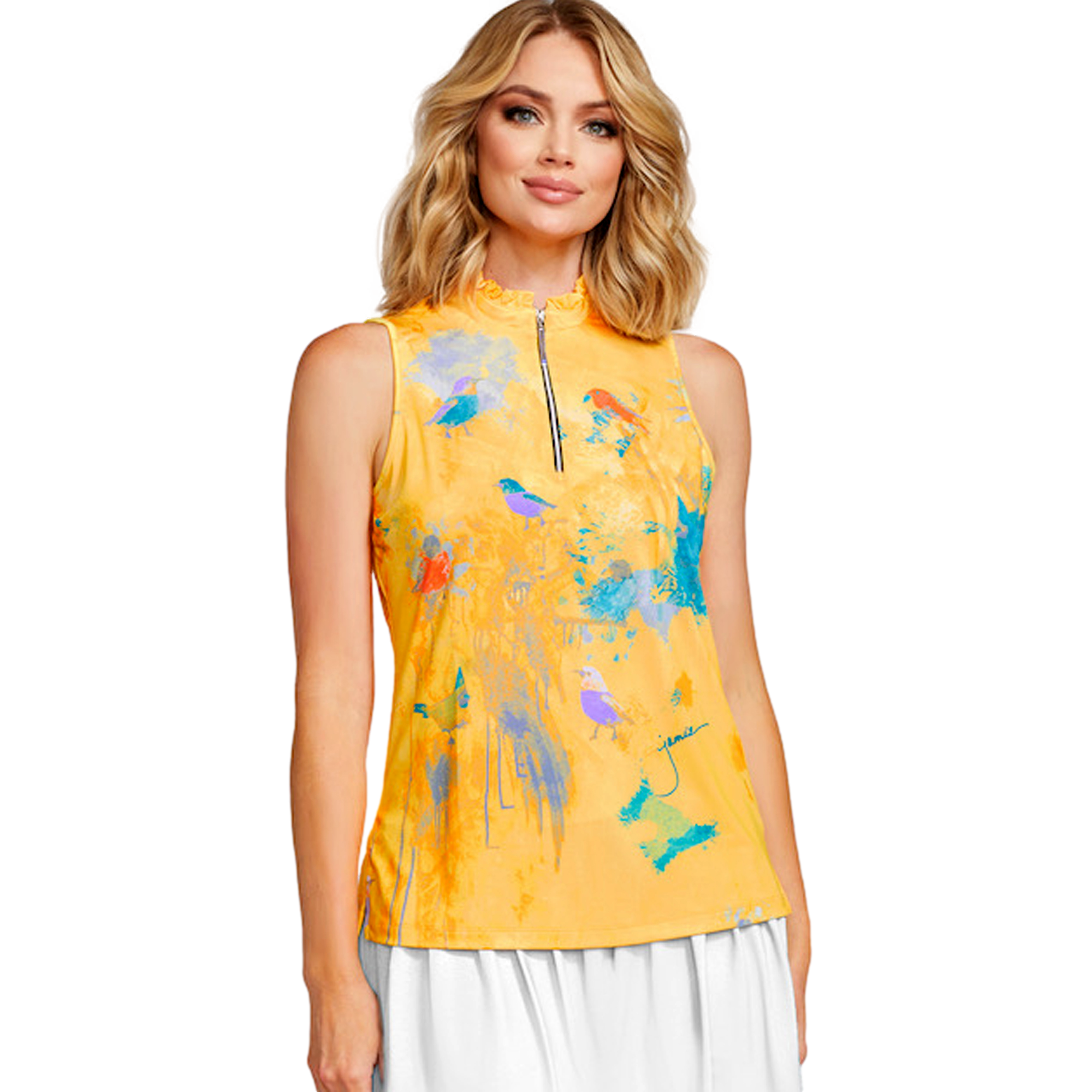 Jamie Sadock Tweet Bird Sleeveless Top | PGA TOUR Superstore