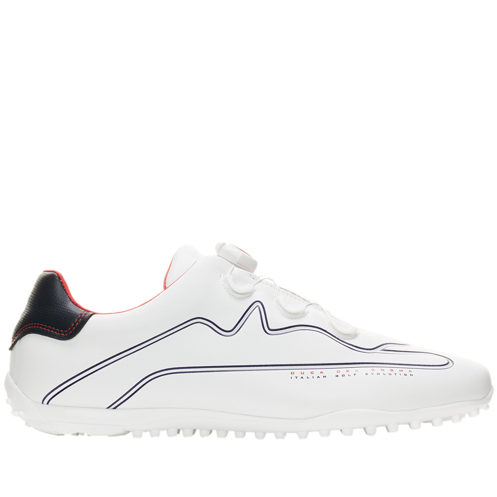 Navarino Men's Golf Shoe, White, 11 M - Duca Del Cosma Spikeless