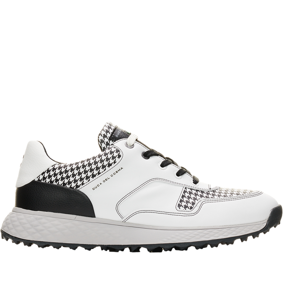 Pagani Men's Golf Shoe, White/Black, 14 M - Duca Del Cosma Spikeless
