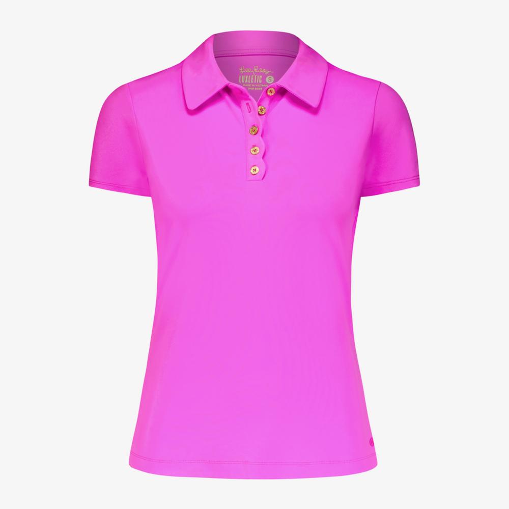 Lilly Pulitzer Frida Scallop Short Sleeve Polo Shirt | PGA Lilly Pulitzer Frida Scallop Short Sleeve Polo Shirt | PGA