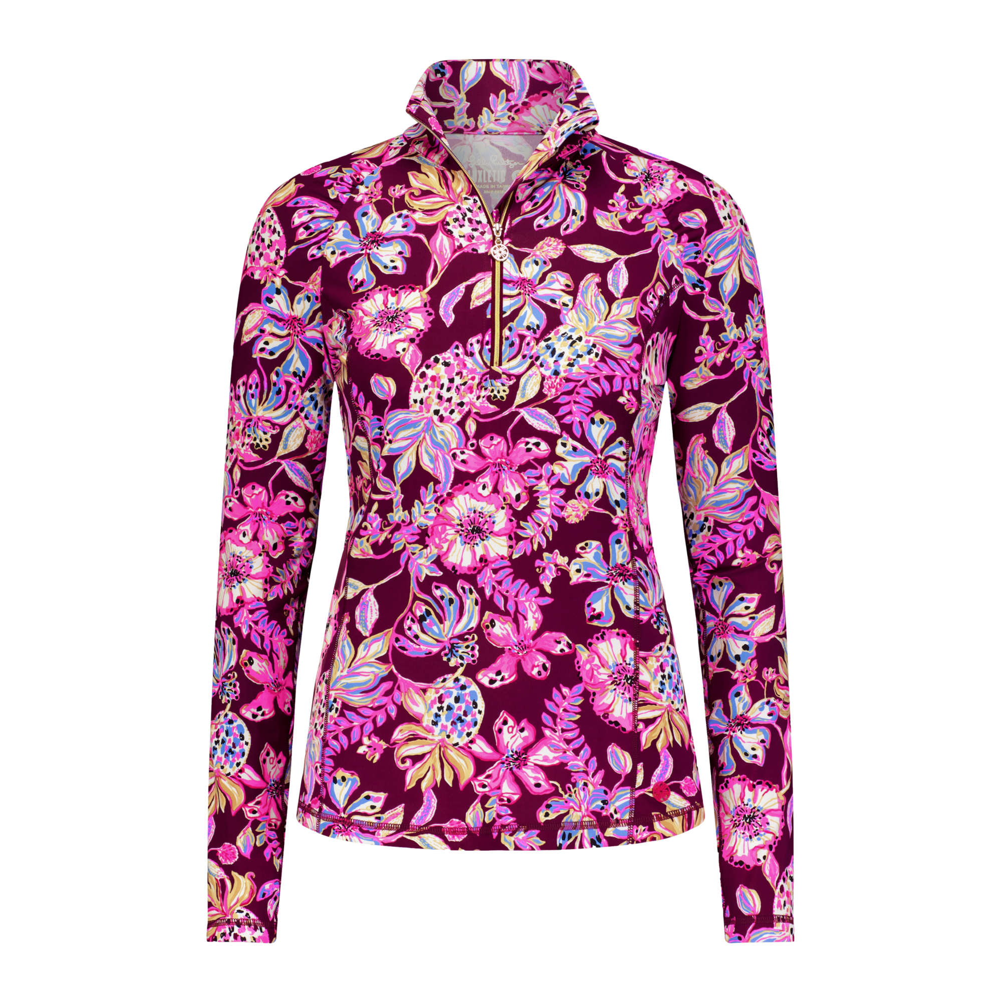 Lilly Pulitzer Justine Cherry Quarter Zip Pull Over