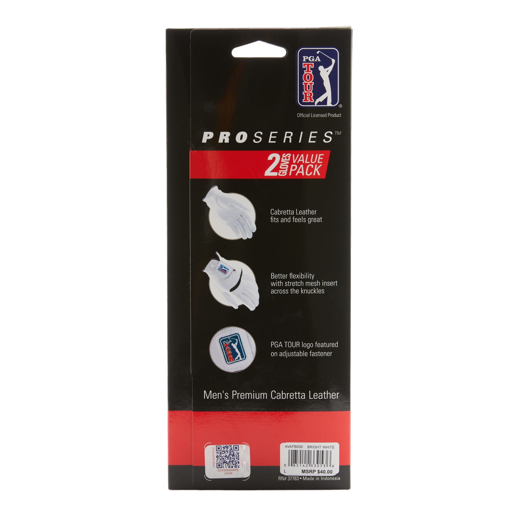 Men's Pro Series Right-Handed Leather Glove 2-Pack