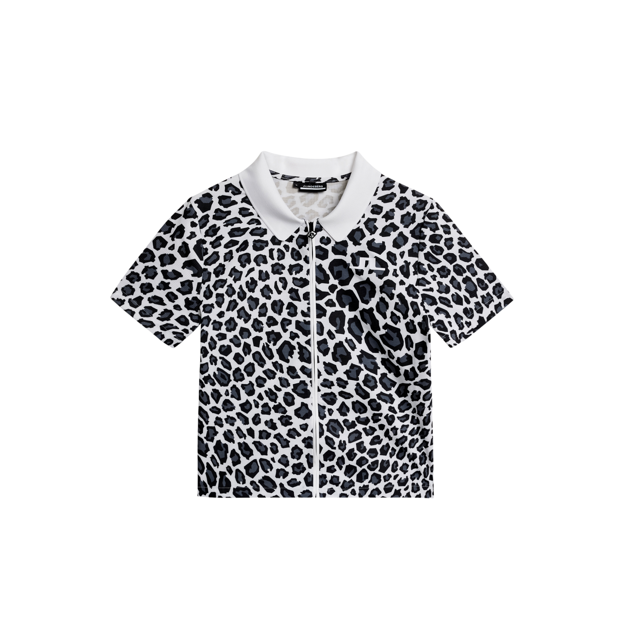 Violette Leopard Short Sleeve Polo Shirt