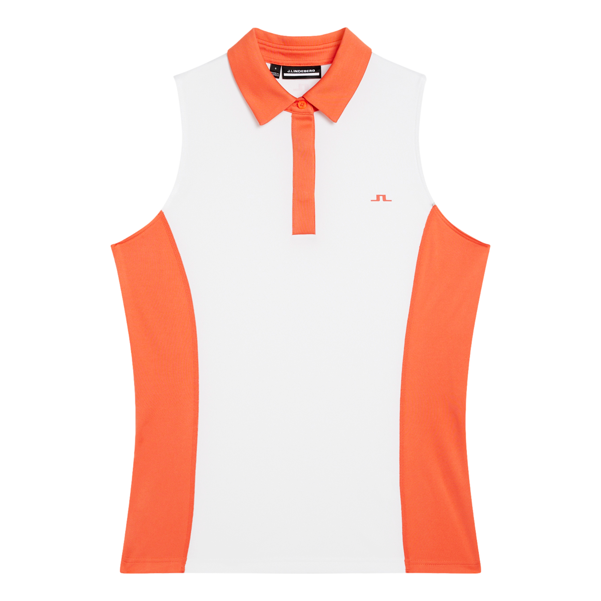 Edna Colorblock Women's Sleeveless Golf Polo Shirt