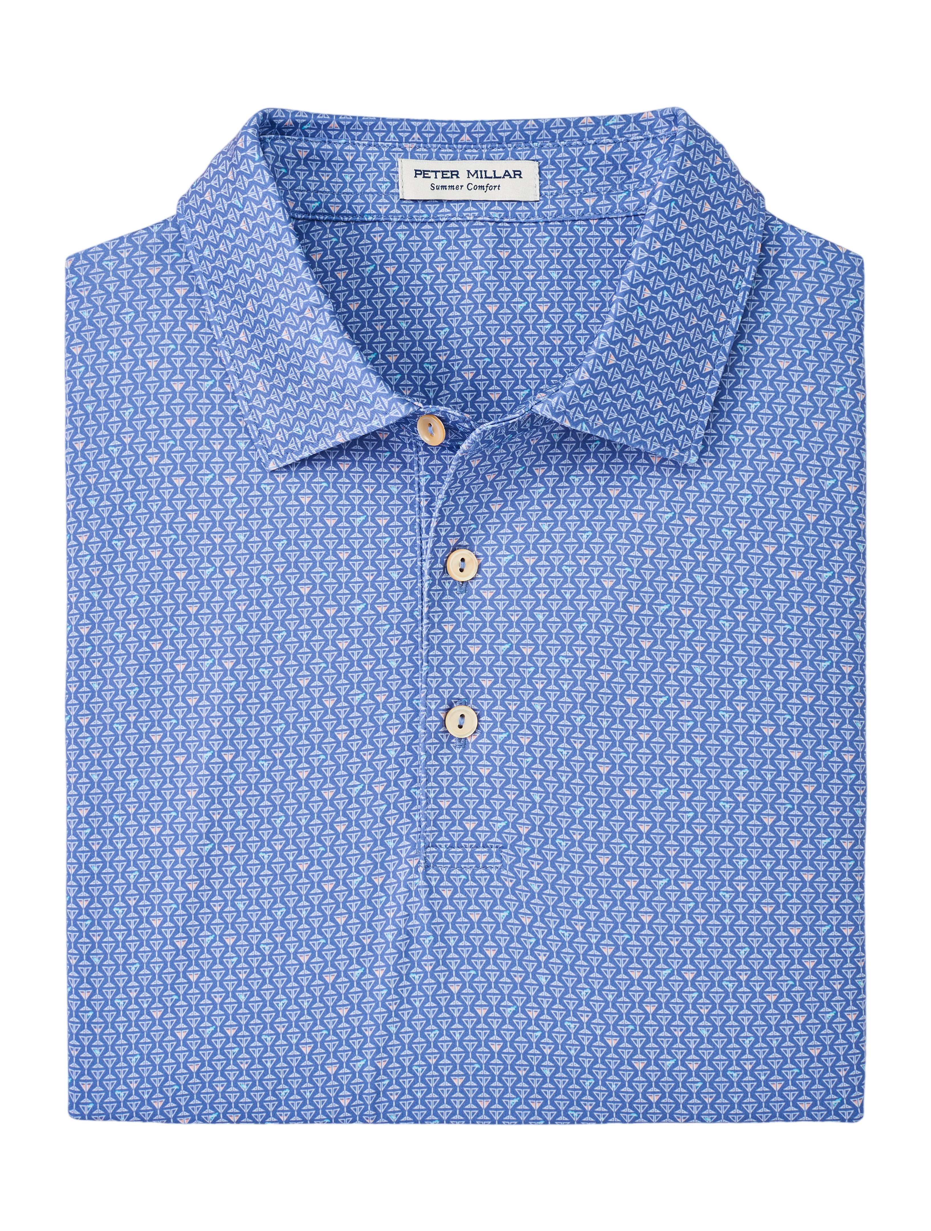 Shaken, Not Stirred Performance Jersey Men's Short Sleeve Golf Polo Shirt