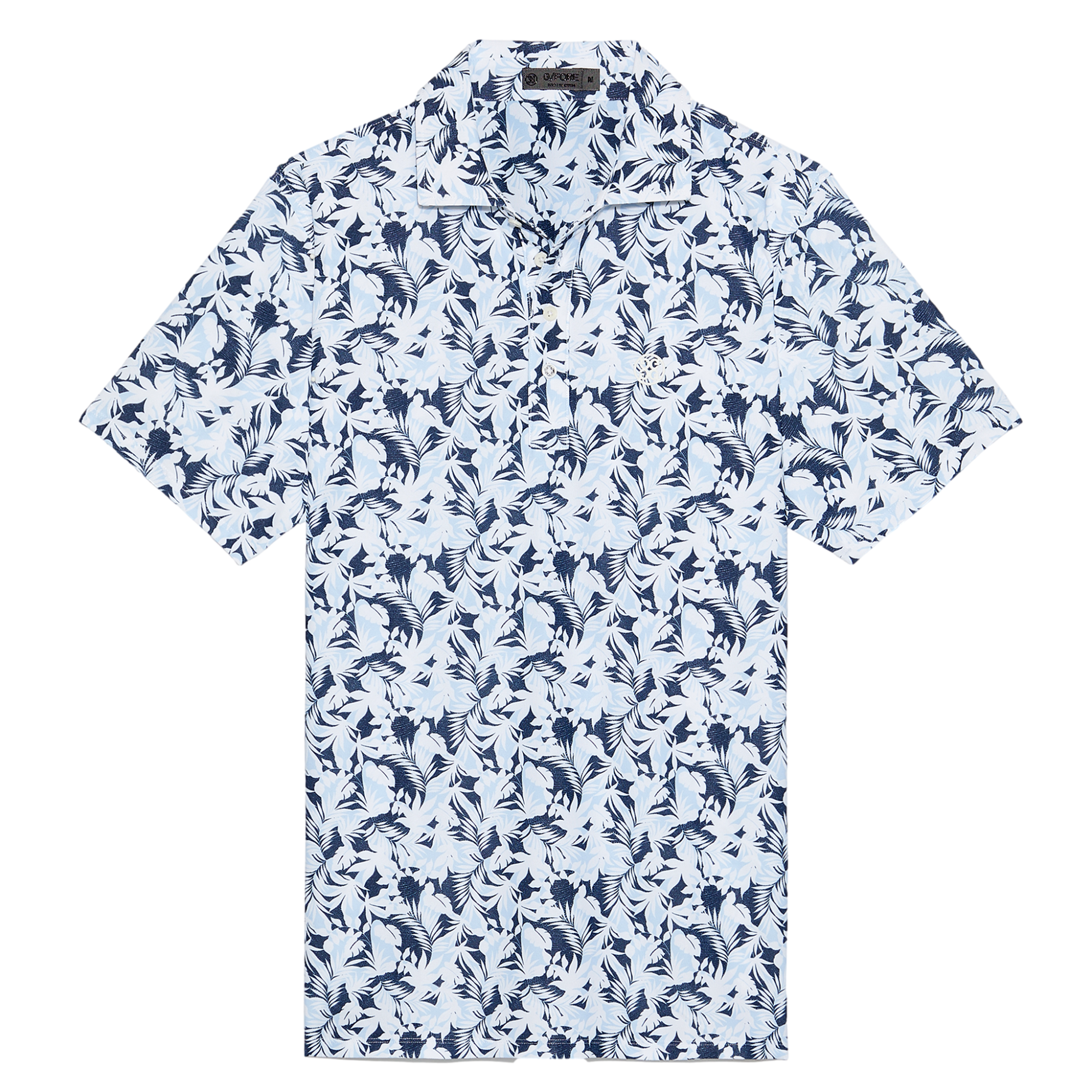 Palm Fronds Men's Short Sleeve Golf Polo Shirt