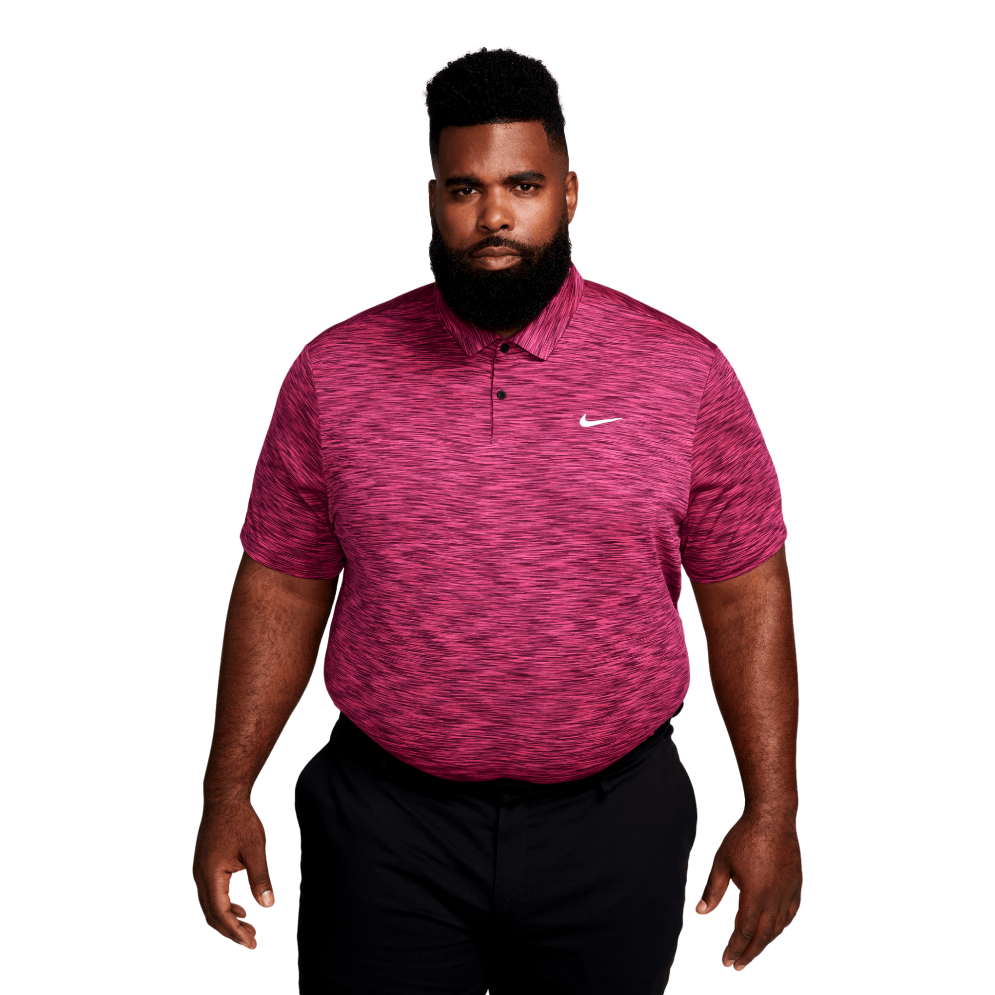 Nike Dri-FIT Tour Space Dye Men's Golf Polo, Dark Red