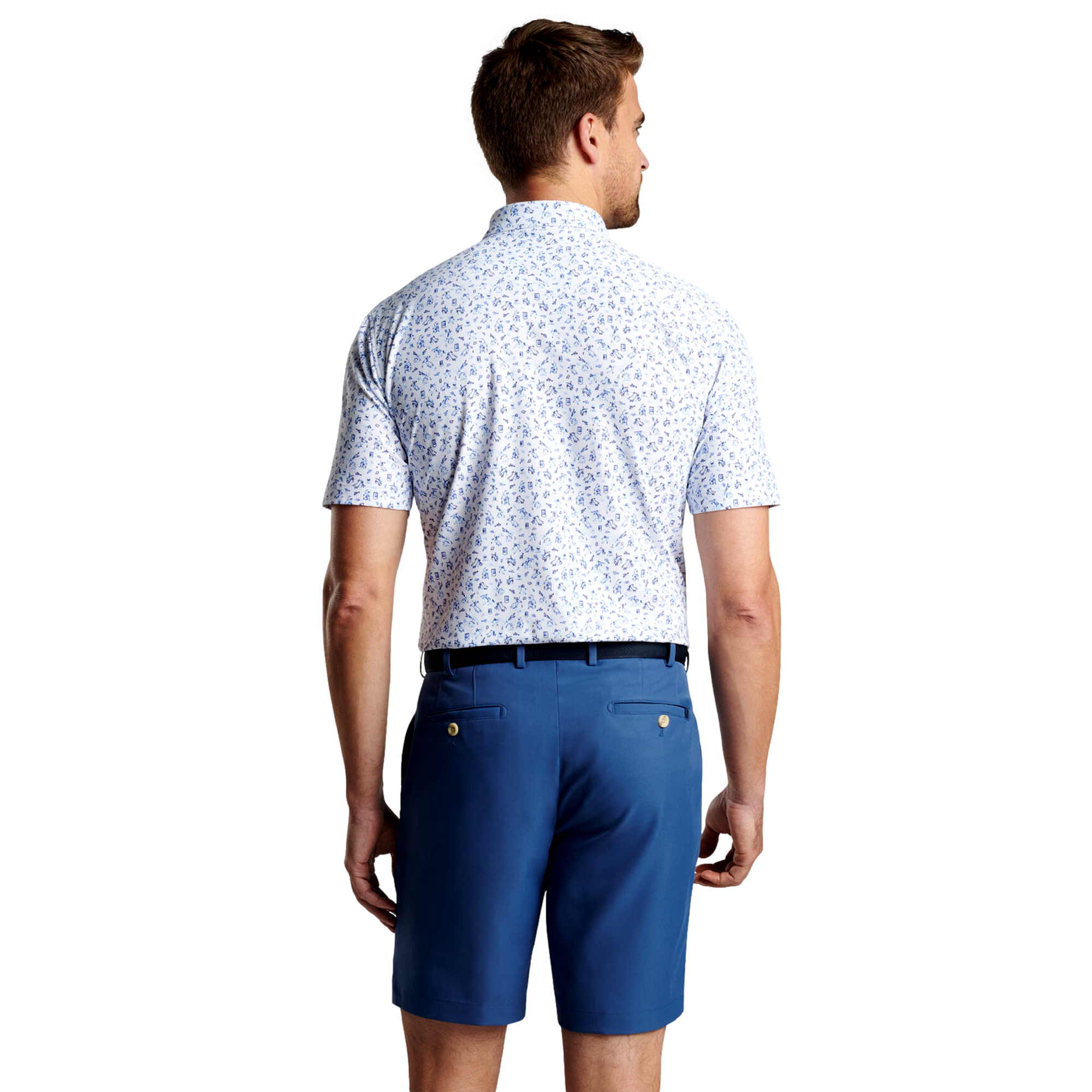 Rodeo Performance Mesh Men's Short Sleeve Golf Polo Shirt