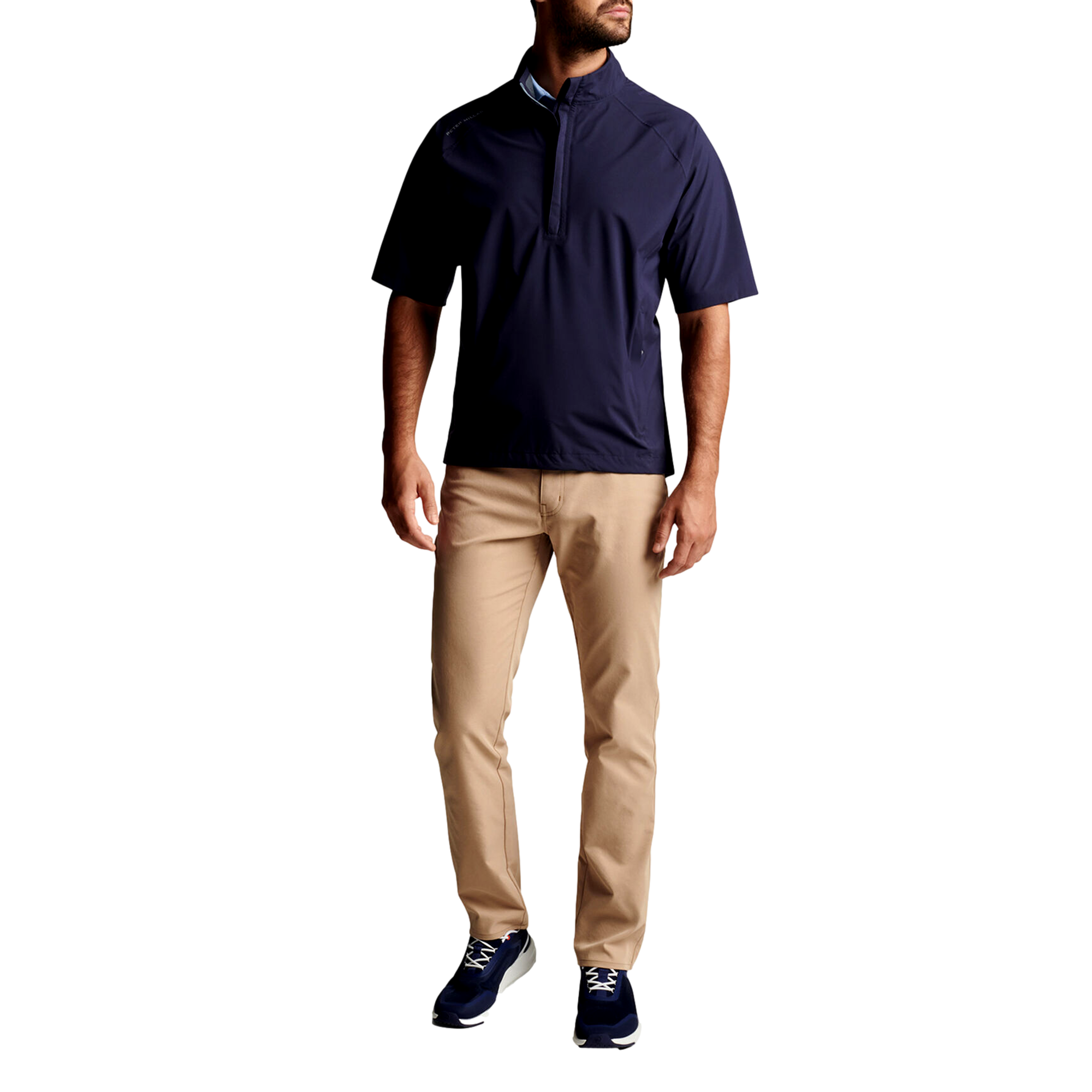 Shield Men's Short Sleeve Golf Quarter Zip Rain Shell