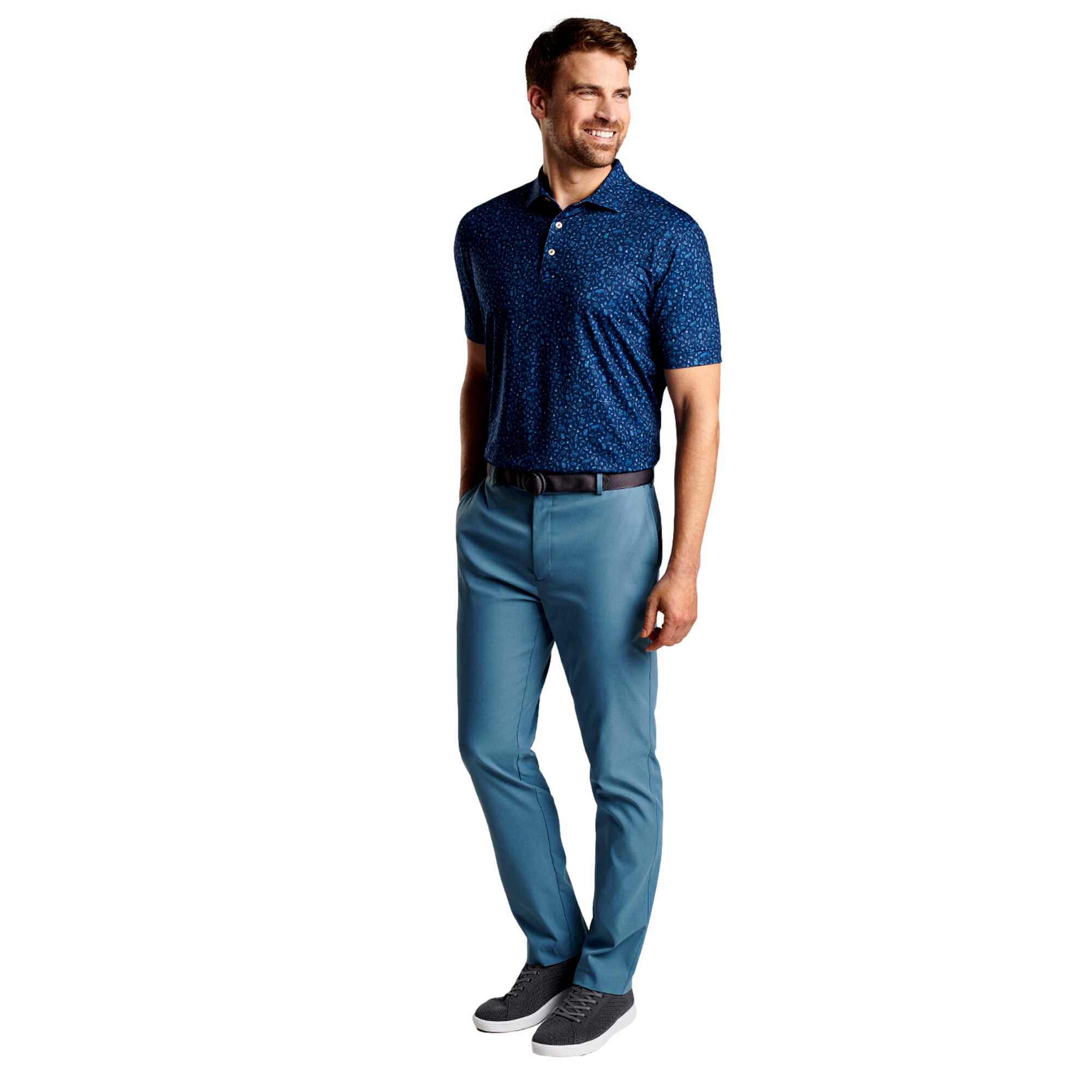 Badlands Bluff Performance Jersey Men's Short Sleeve Golf Polo Shirt