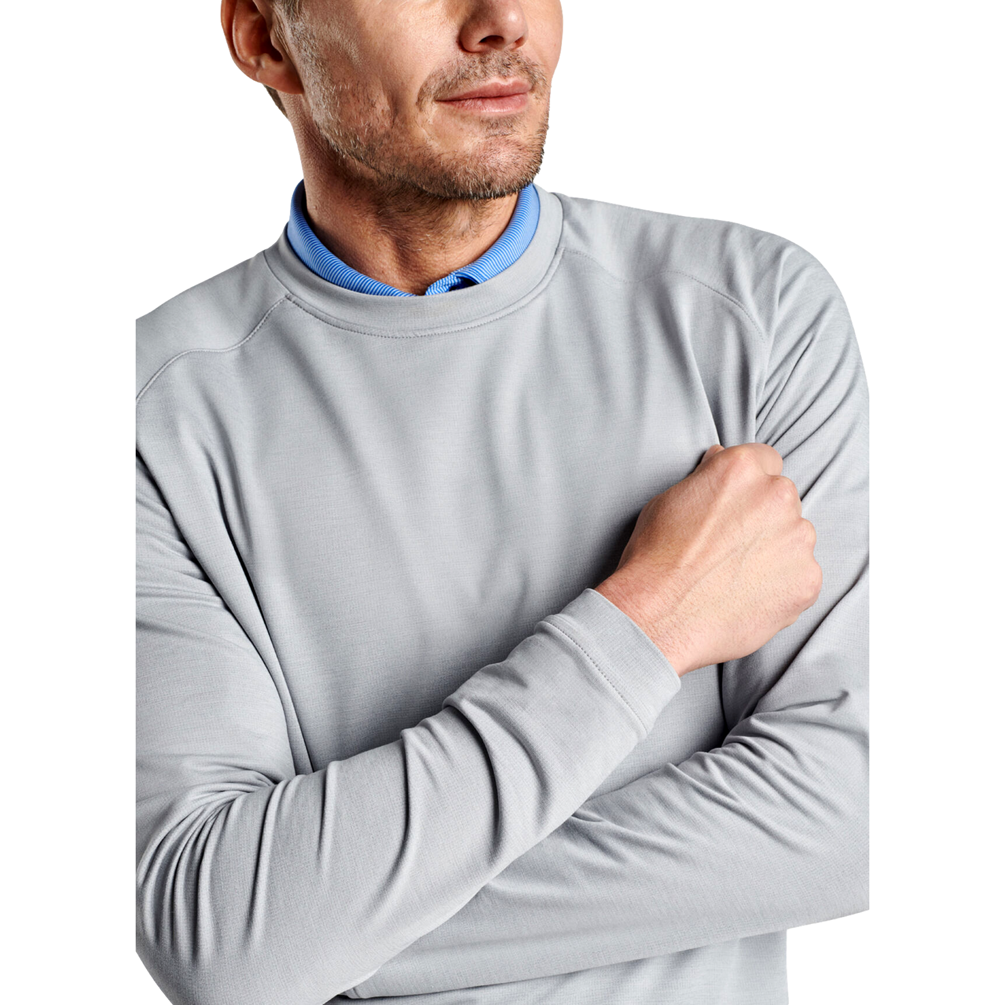 Cotton Men's Crewneck Golf Sweater