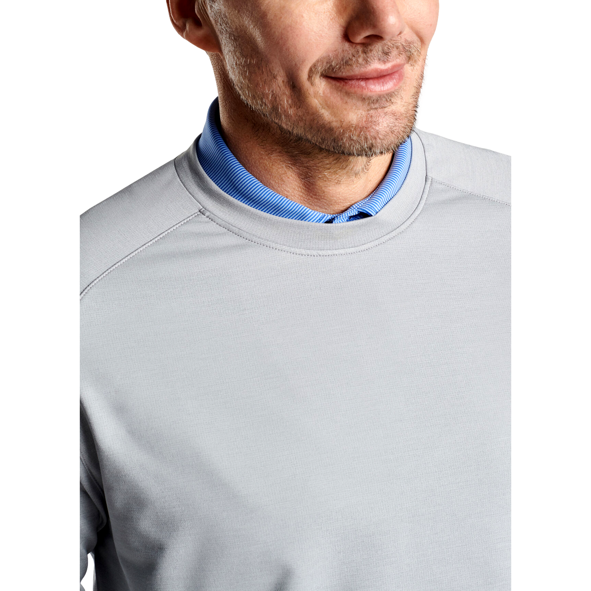 Cotton Men's Crewneck Golf Sweater
