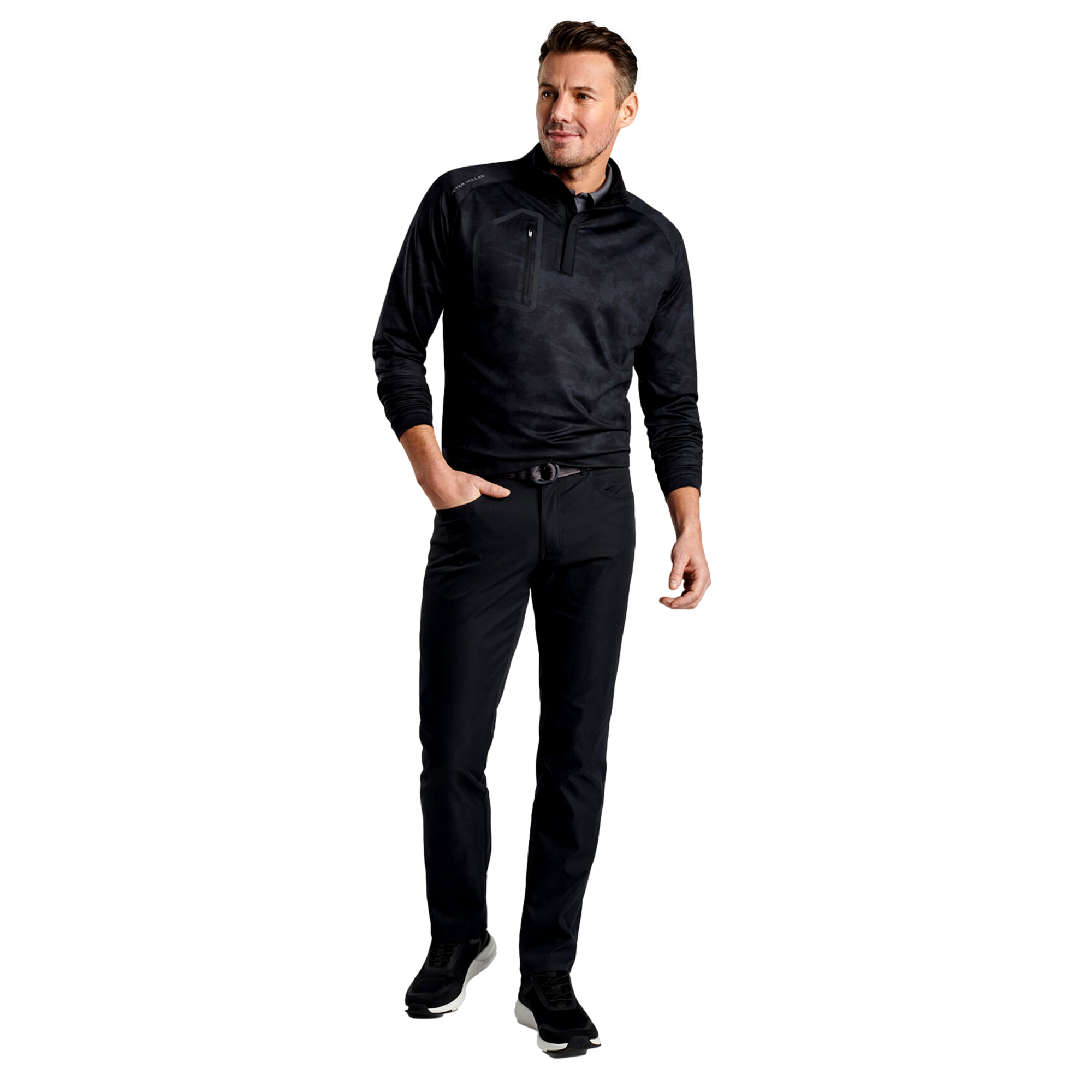 Forge Brushstroke Camo Performance Quarter-Zip