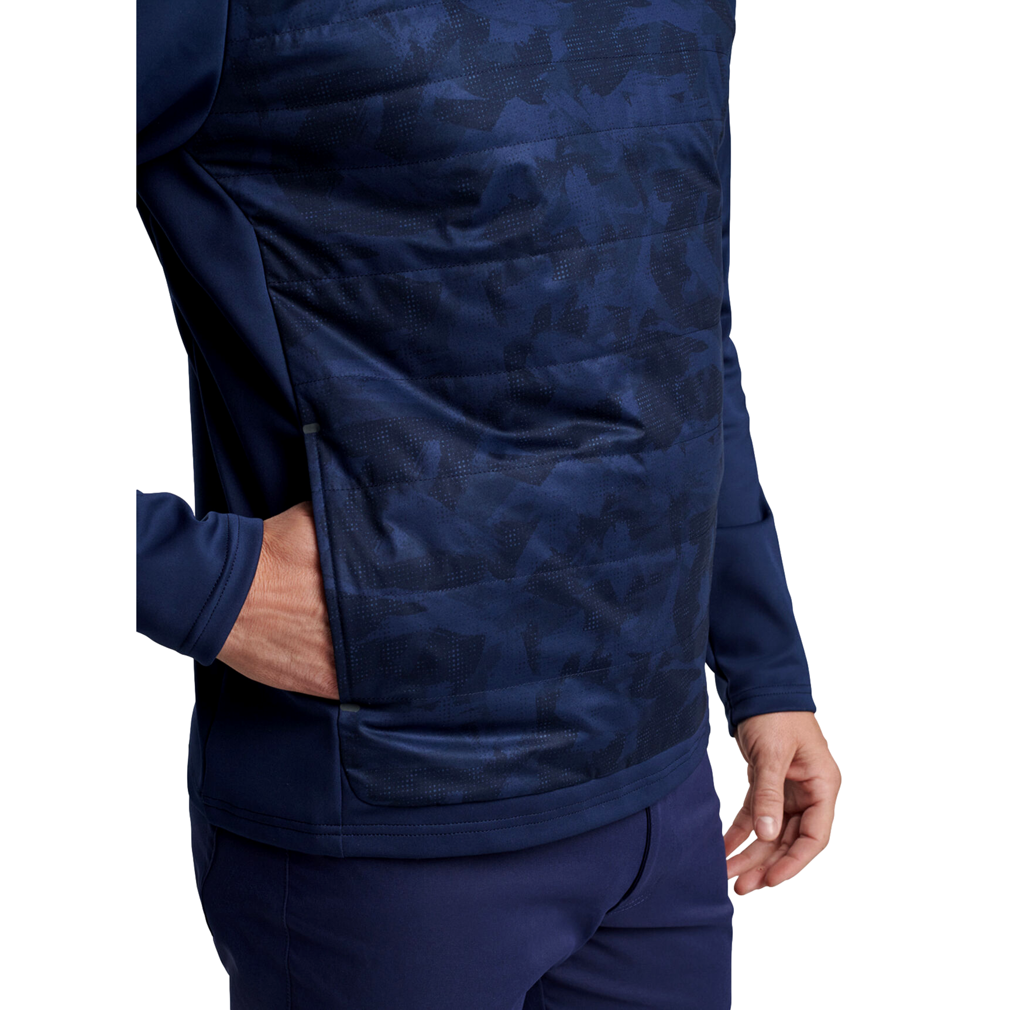 Bond Elite Brushstroke Camo Men's Crewneck Golf Sweater