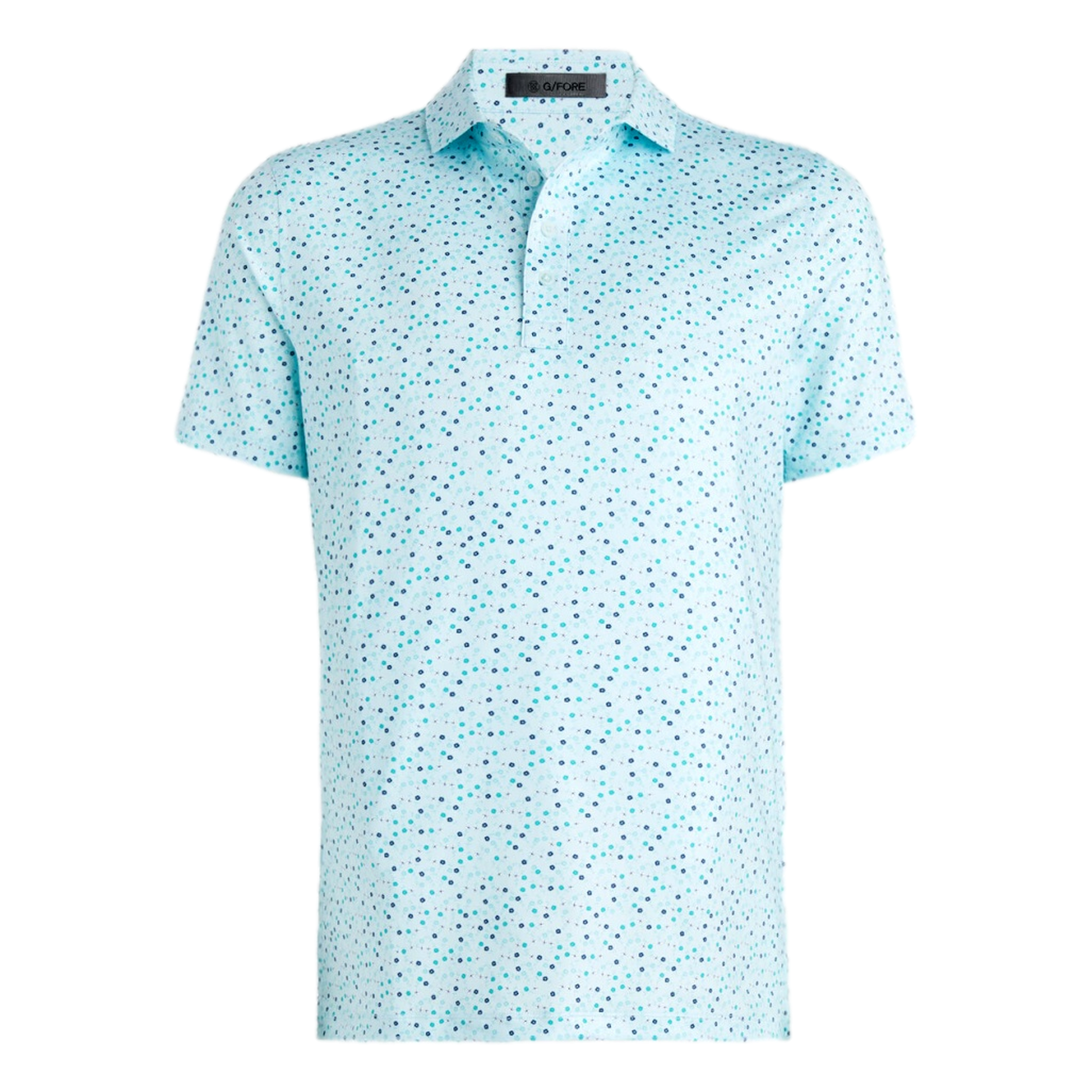 Aye Poppy Tech Jersey Modern Spread Collar Men's Short Sleeve Golf Polo Shirt