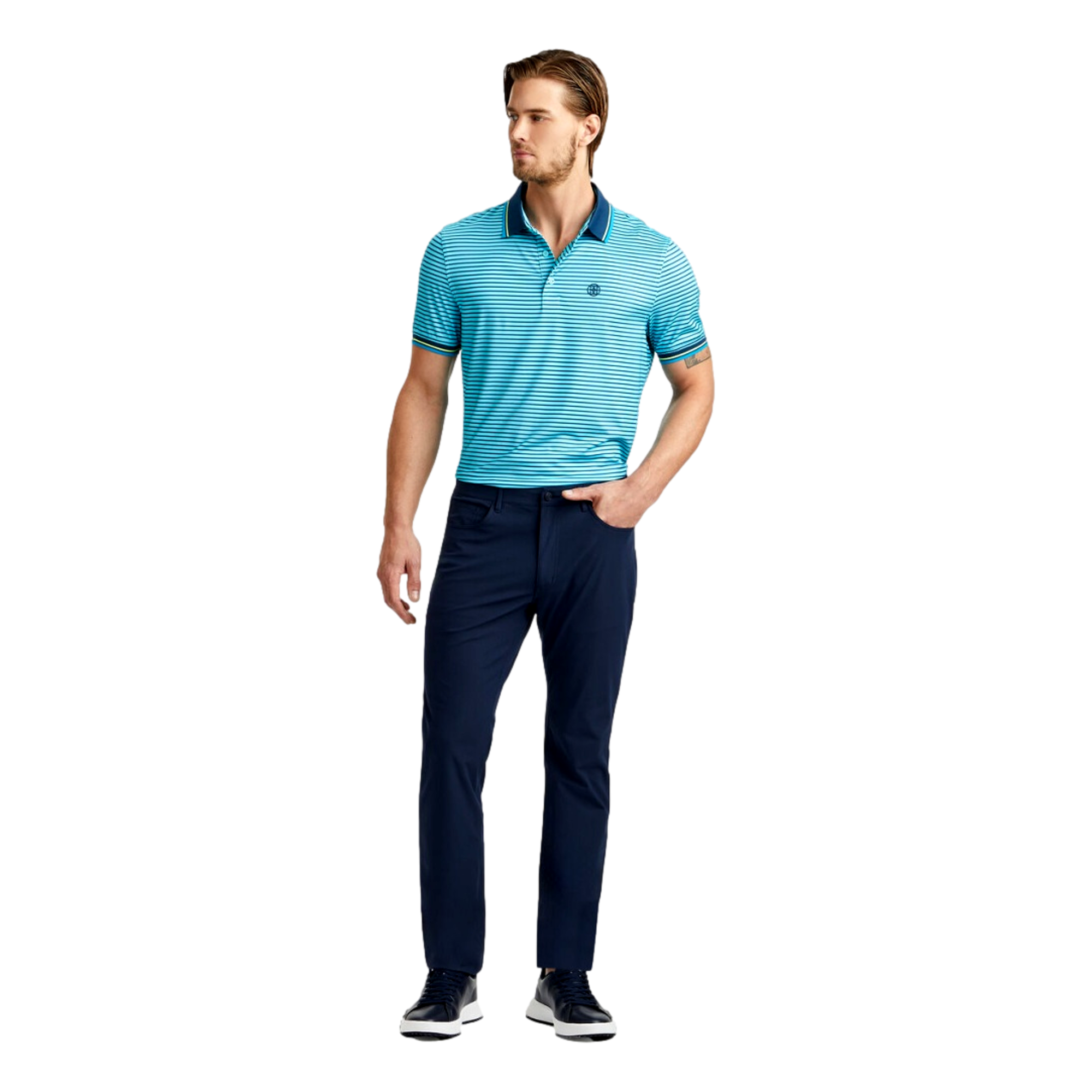 Skull & Tees 3D Tech Jersey Men's Short Sleeve Golf Polo Shirt
