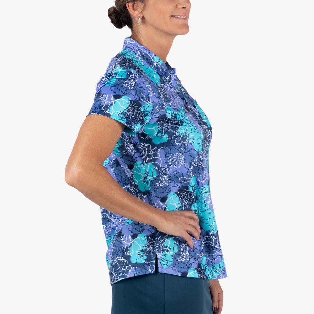 Floral Short Sleeve Polo Shirt