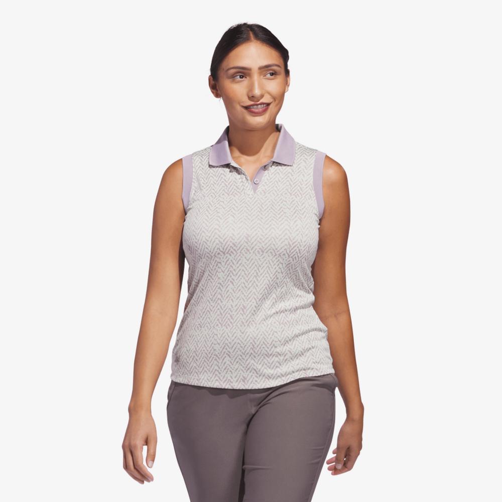 adidas Ultimate365 Sleeveless Jacquard Polo | PGA TOUR adidas Ultimate365 Sleeveless Jacquard Polo | PGA TOUR