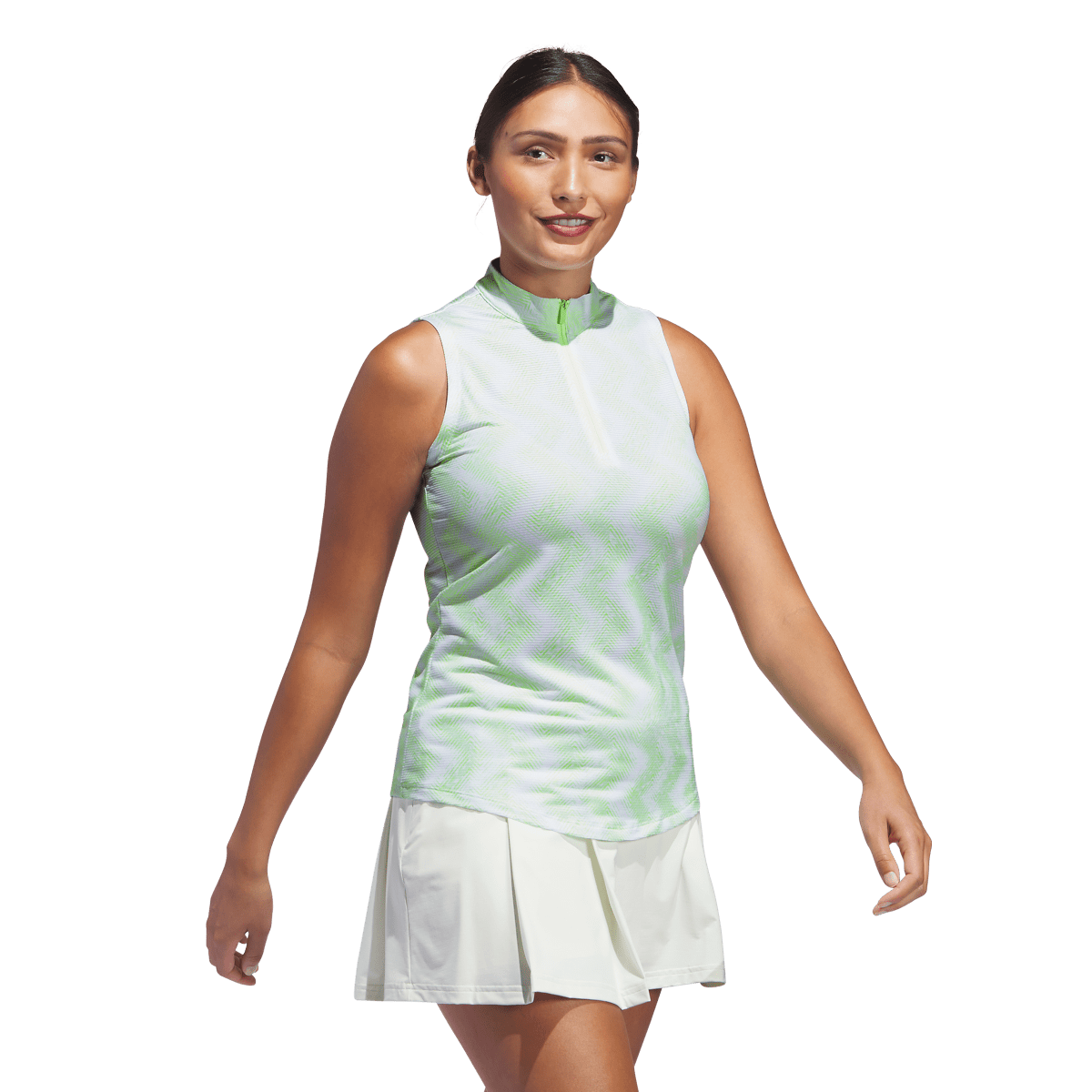 Ultimate365 Ottoman Printed Sleeveless Polo Shirt